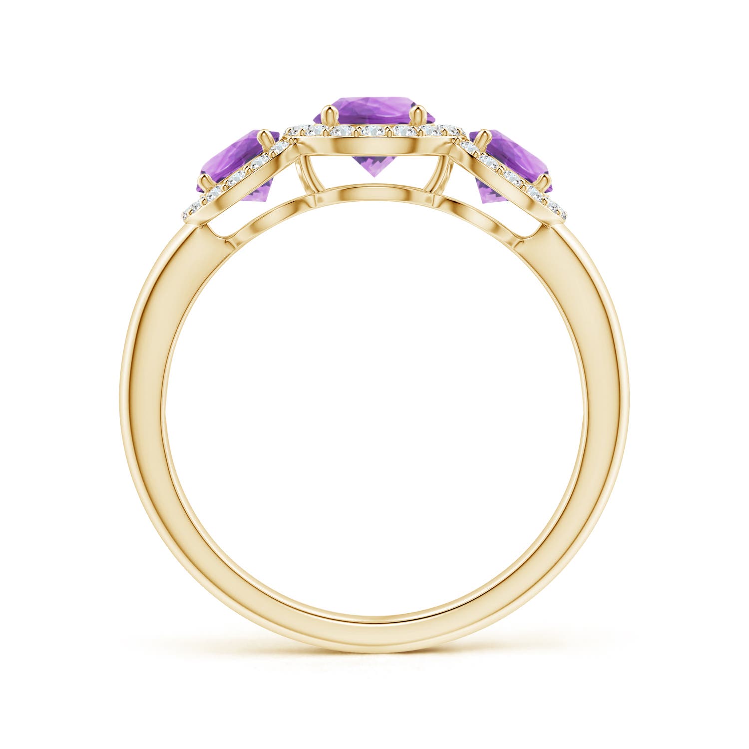 A - Amethyst / 1.27 CT / 14 KT Yellow Gold