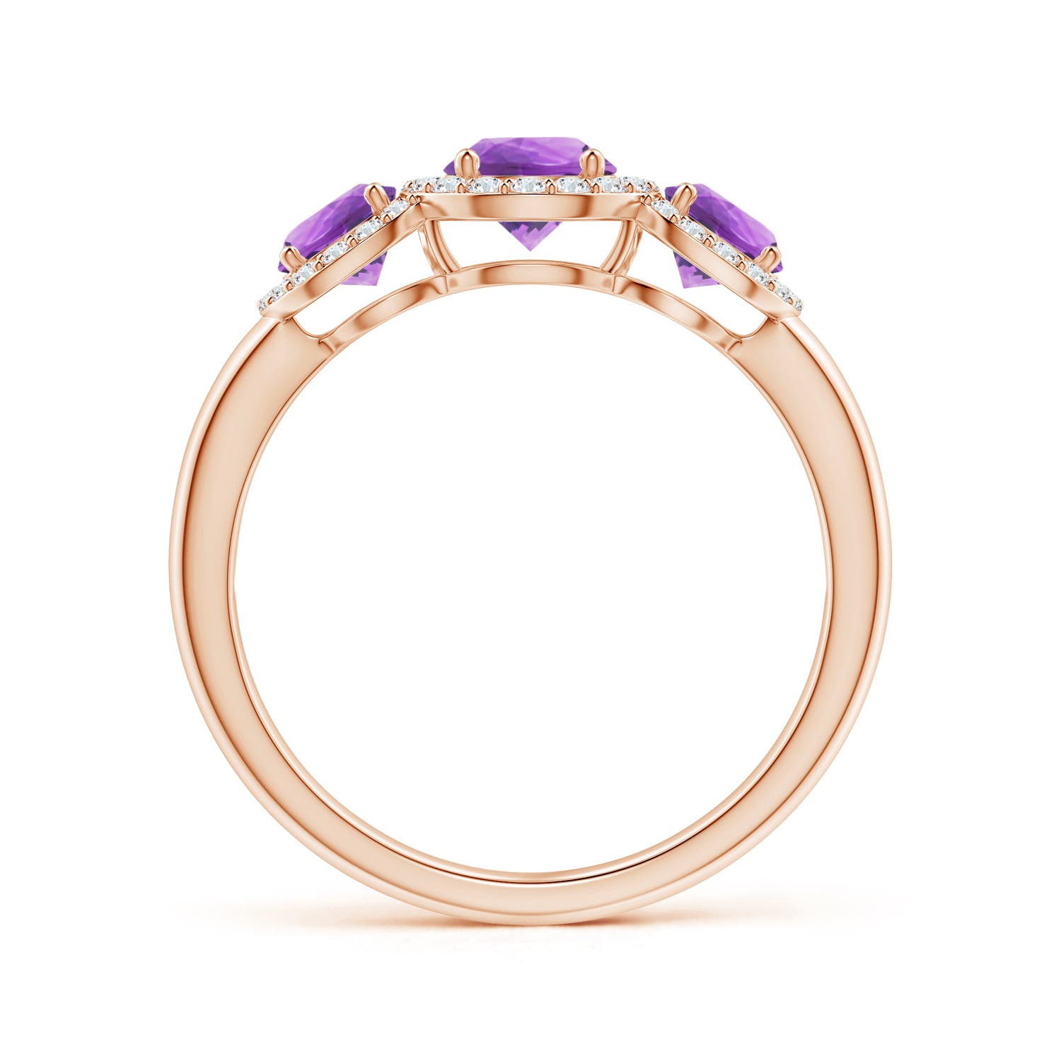 AA - Amethyst / 1.27 CT / 14 KT Rose Gold