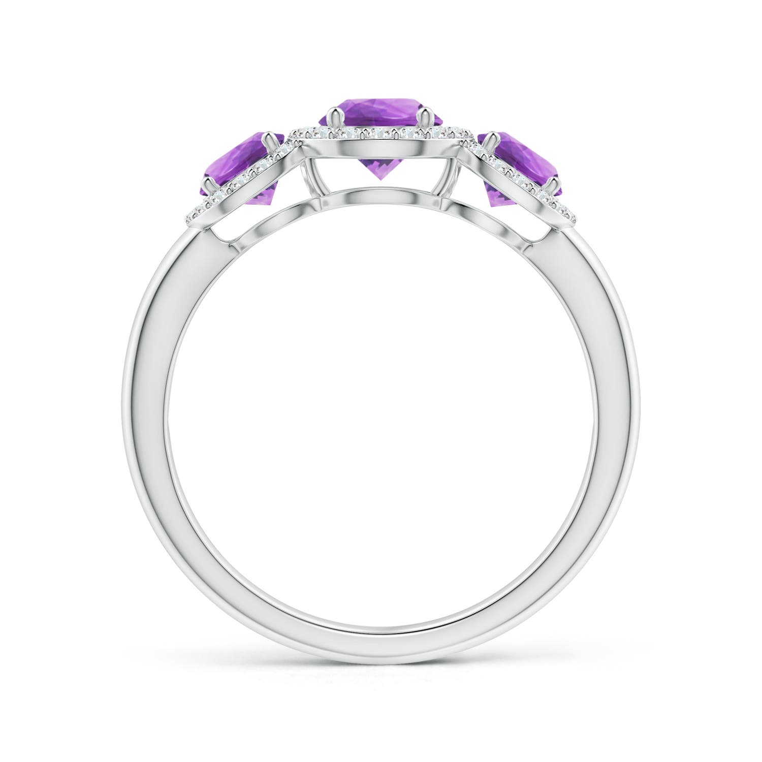 AA - Amethyst / 1.27 CT / 14 KT White Gold