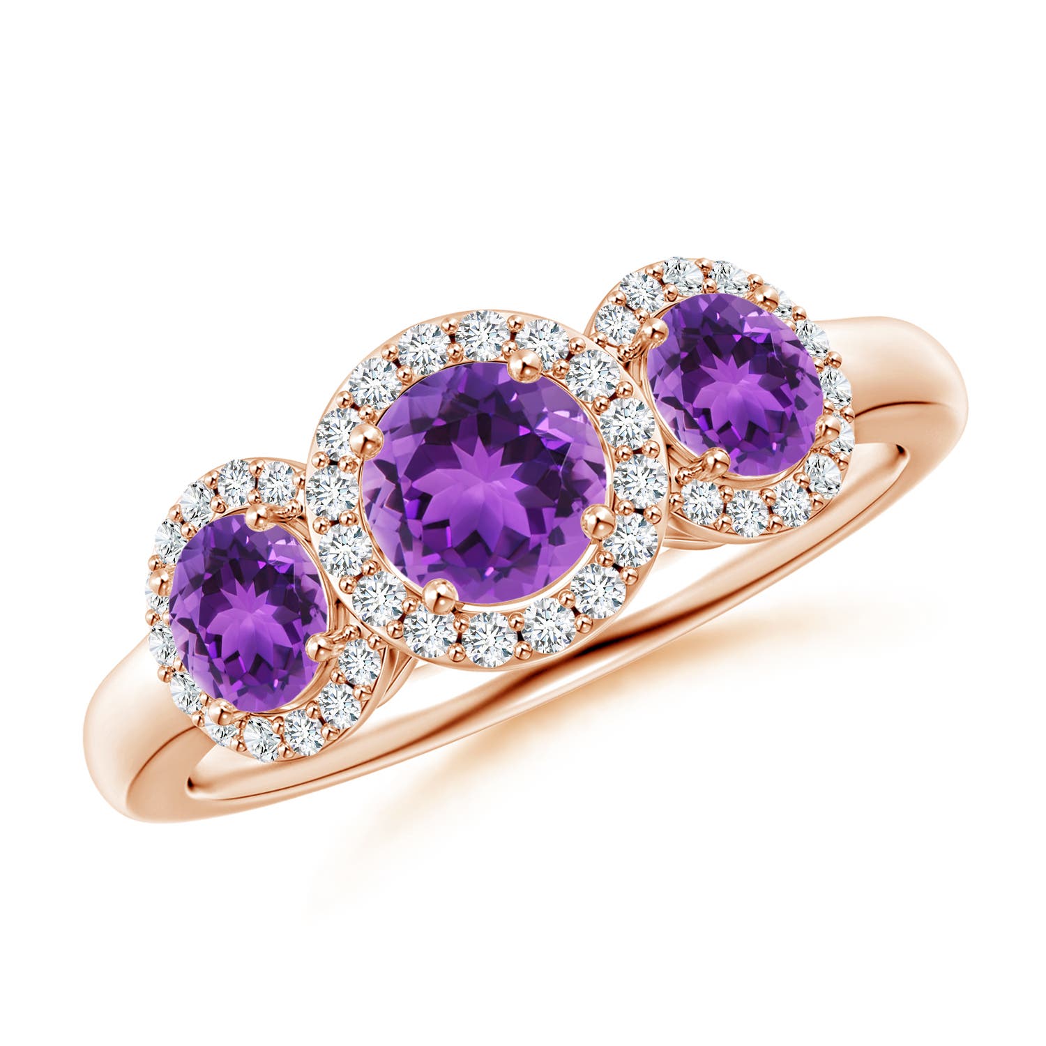 AAA - Amethyst / 1.27 CT / 14 KT Rose Gold