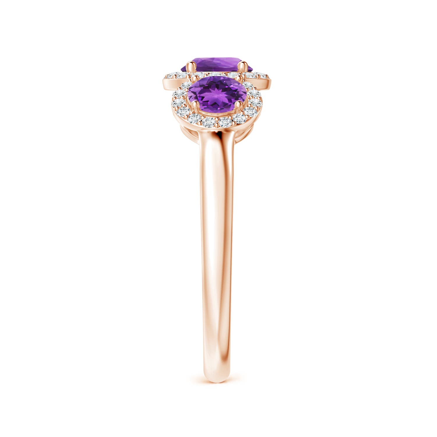 AAA - Amethyst / 1.27 CT / 14 KT Rose Gold