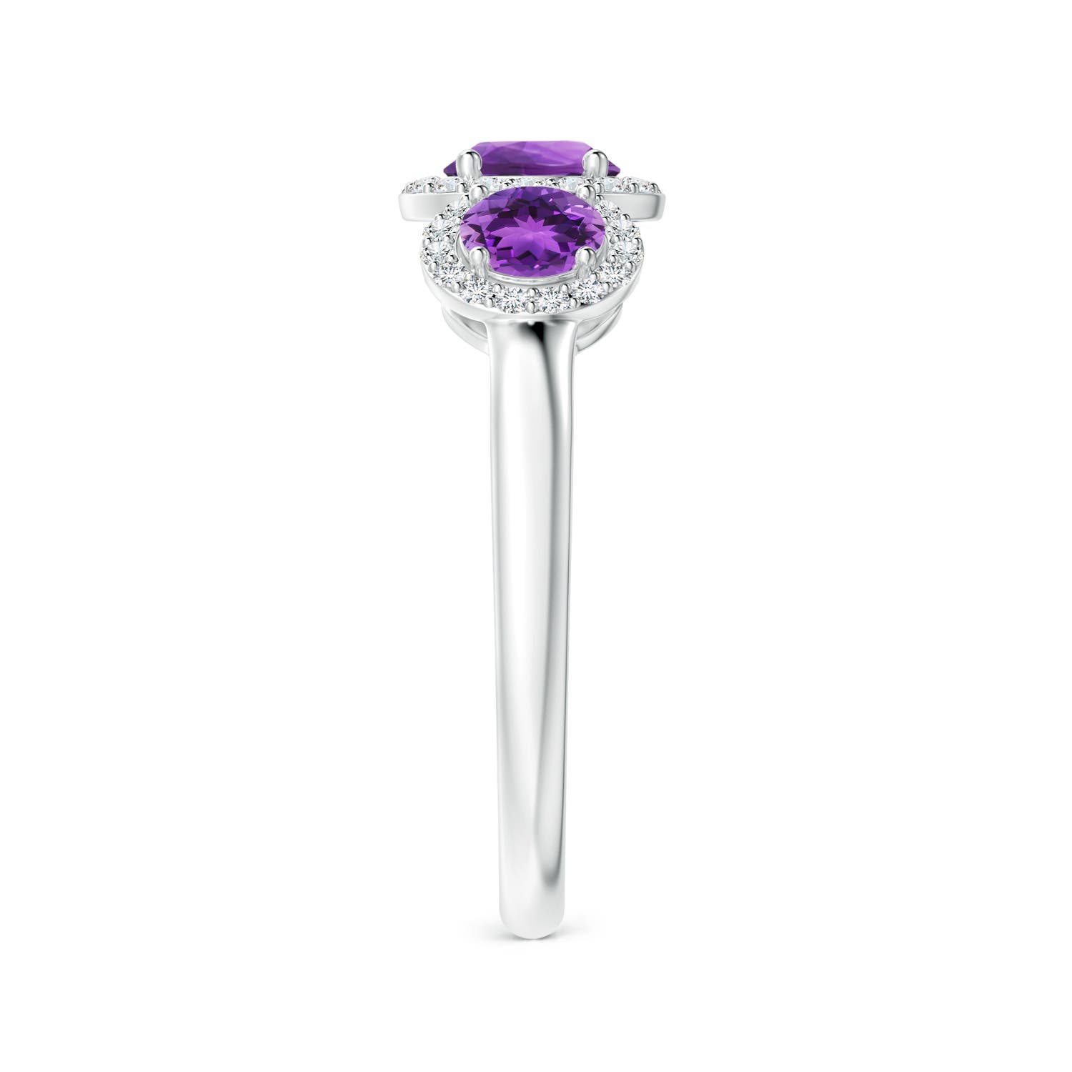 AAA - Amethyst / 1.27 CT / 14 KT White Gold