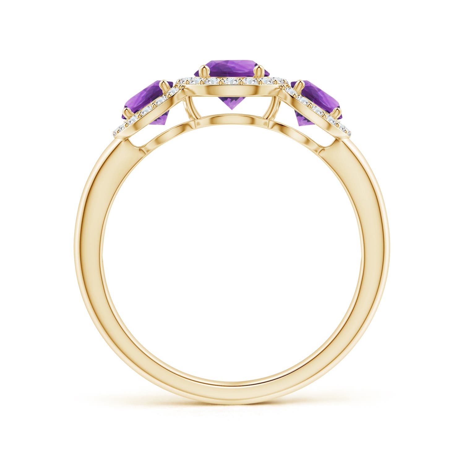 AAA - Amethyst / 1.27 CT / 14 KT Yellow Gold