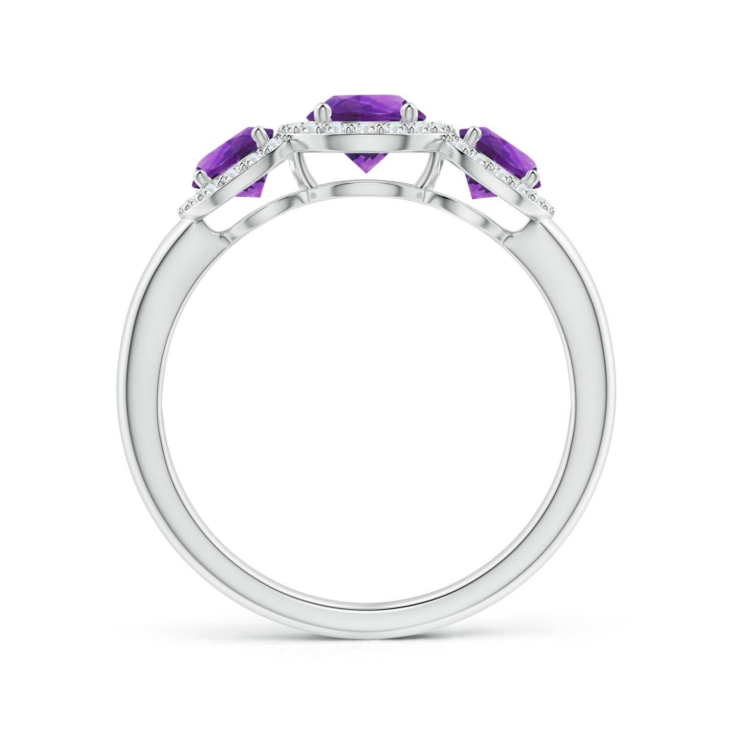 AAAA - Amethyst / 1.27 CT / 14 KT White Gold