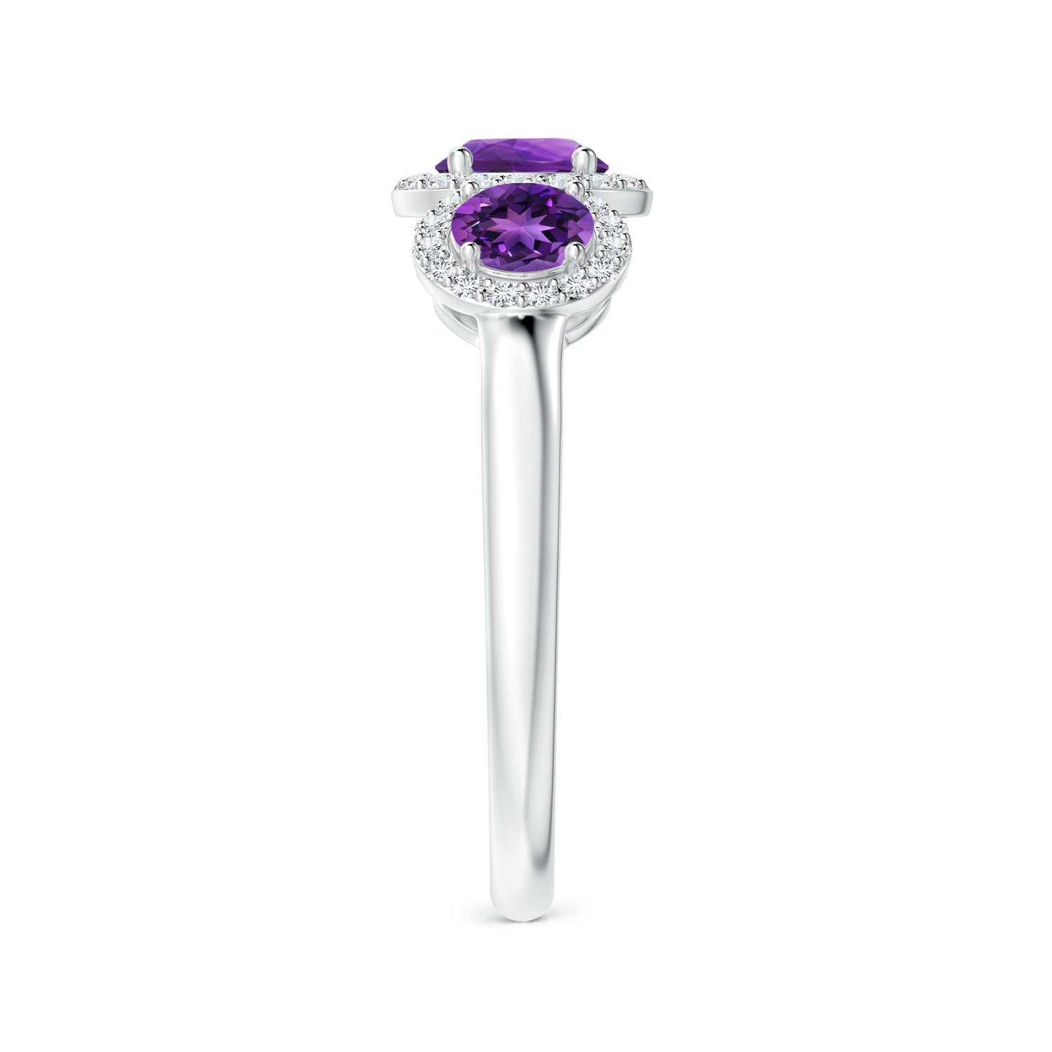 AAAA - Amethyst / 1.27 CT / 14 KT White Gold