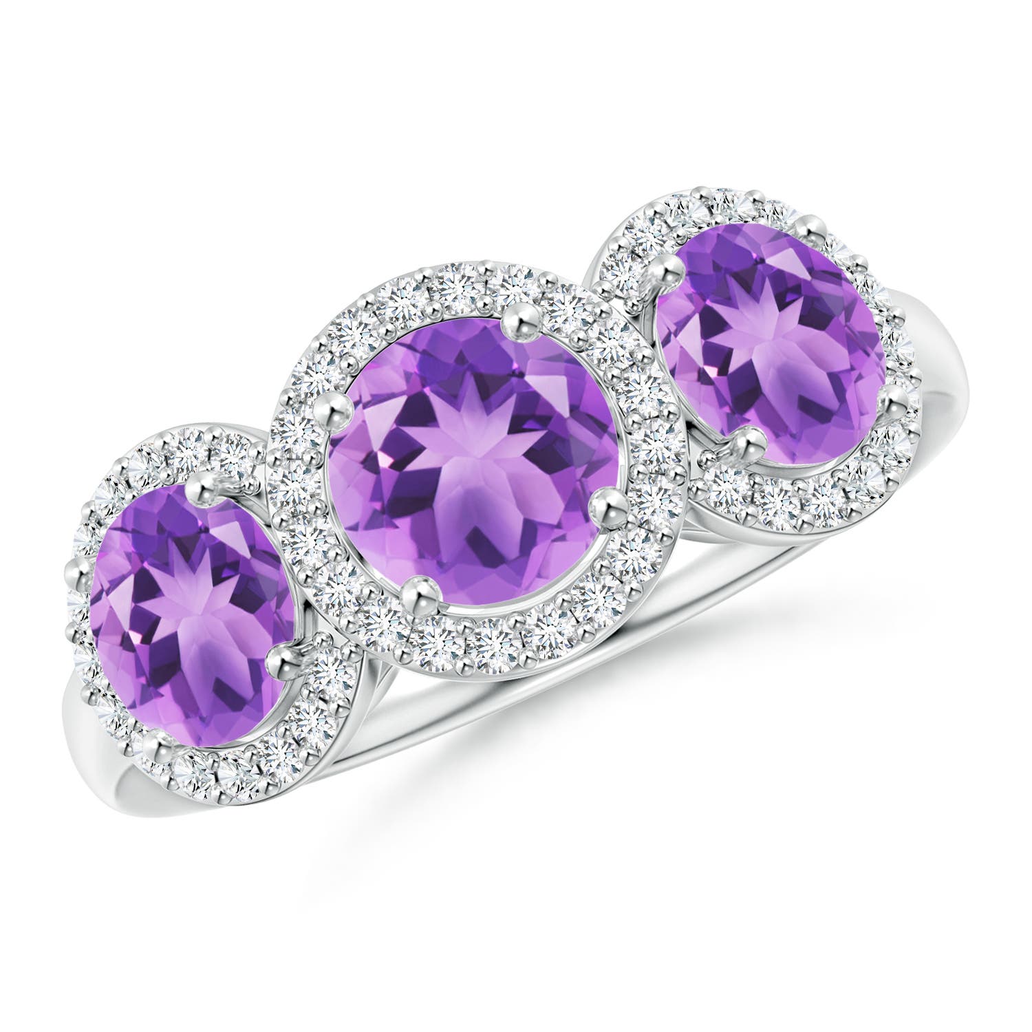 A - Amethyst / 2.08 CT / 14 KT White Gold