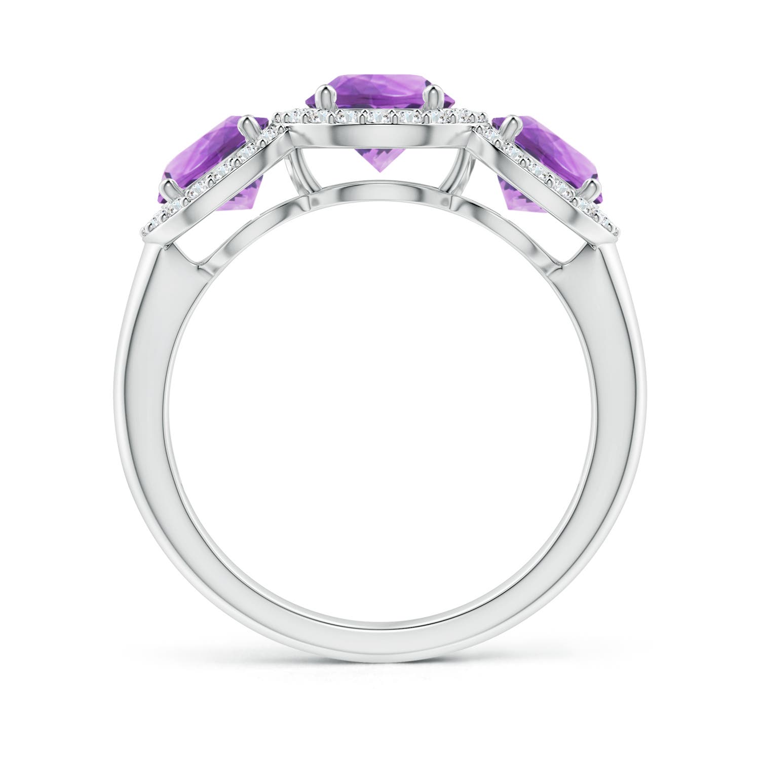 A - Amethyst / 2.08 CT / 14 KT White Gold