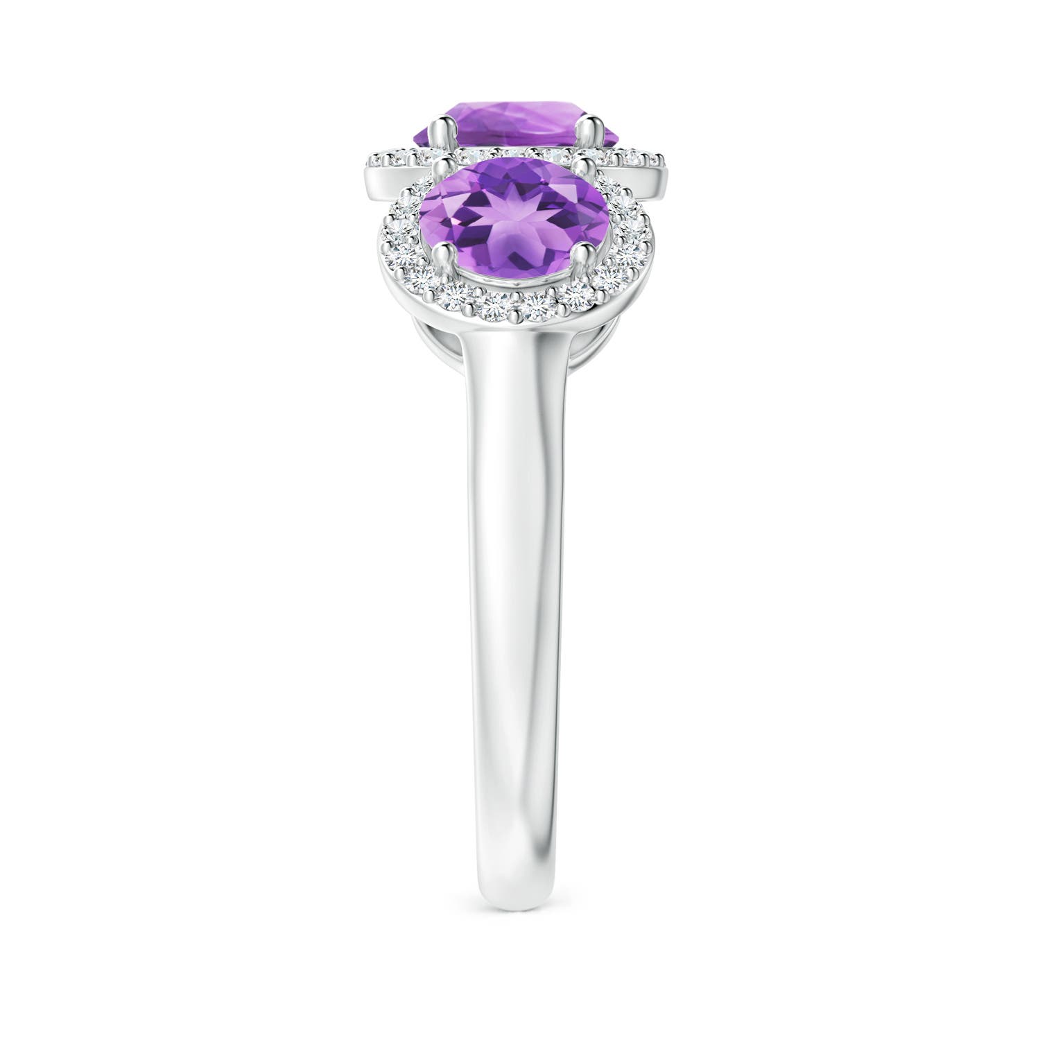 A - Amethyst / 2.08 CT / 14 KT White Gold