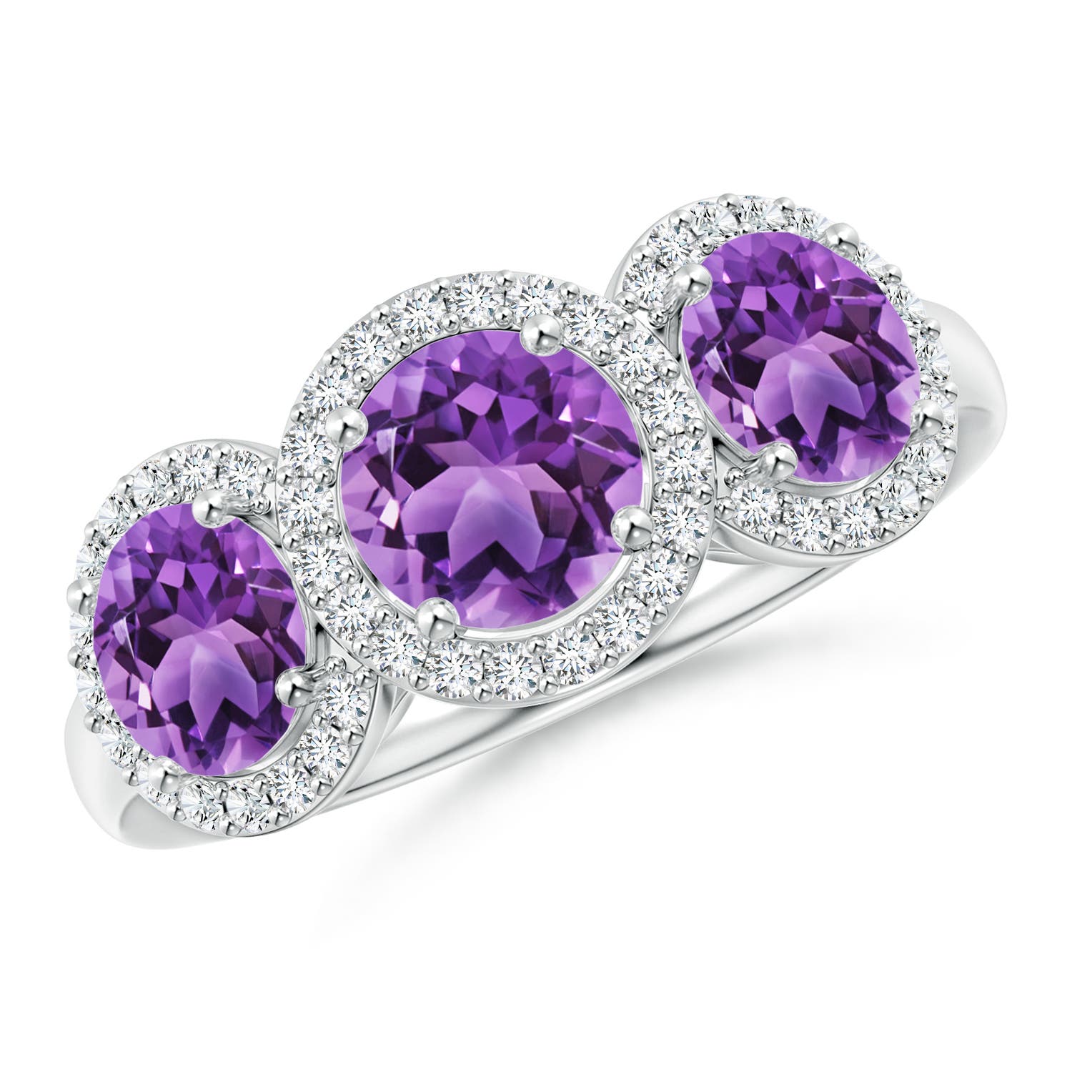 AA - Amethyst / 2.08 CT / 14 KT White Gold