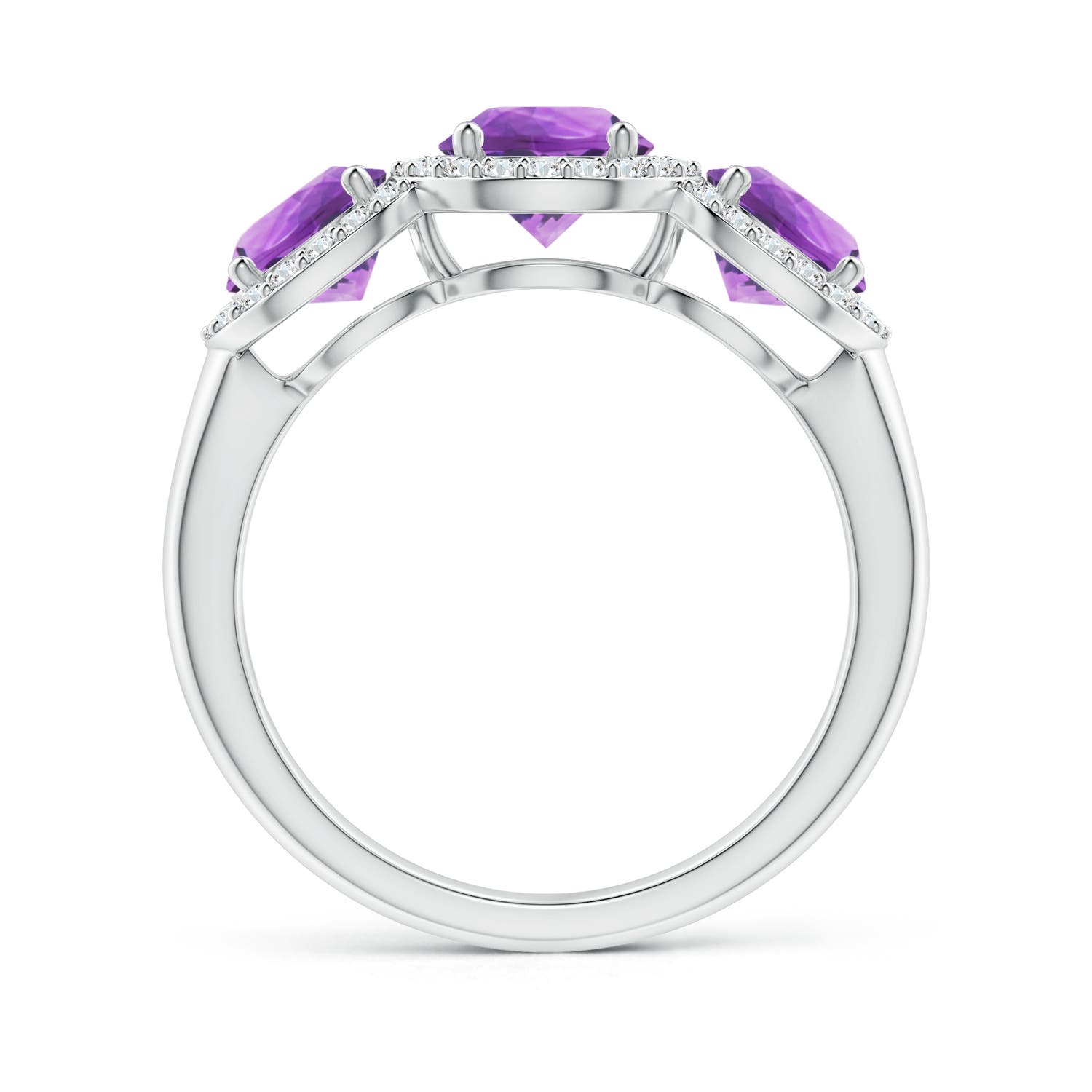 AA - Amethyst / 2.08 CT / 14 KT White Gold