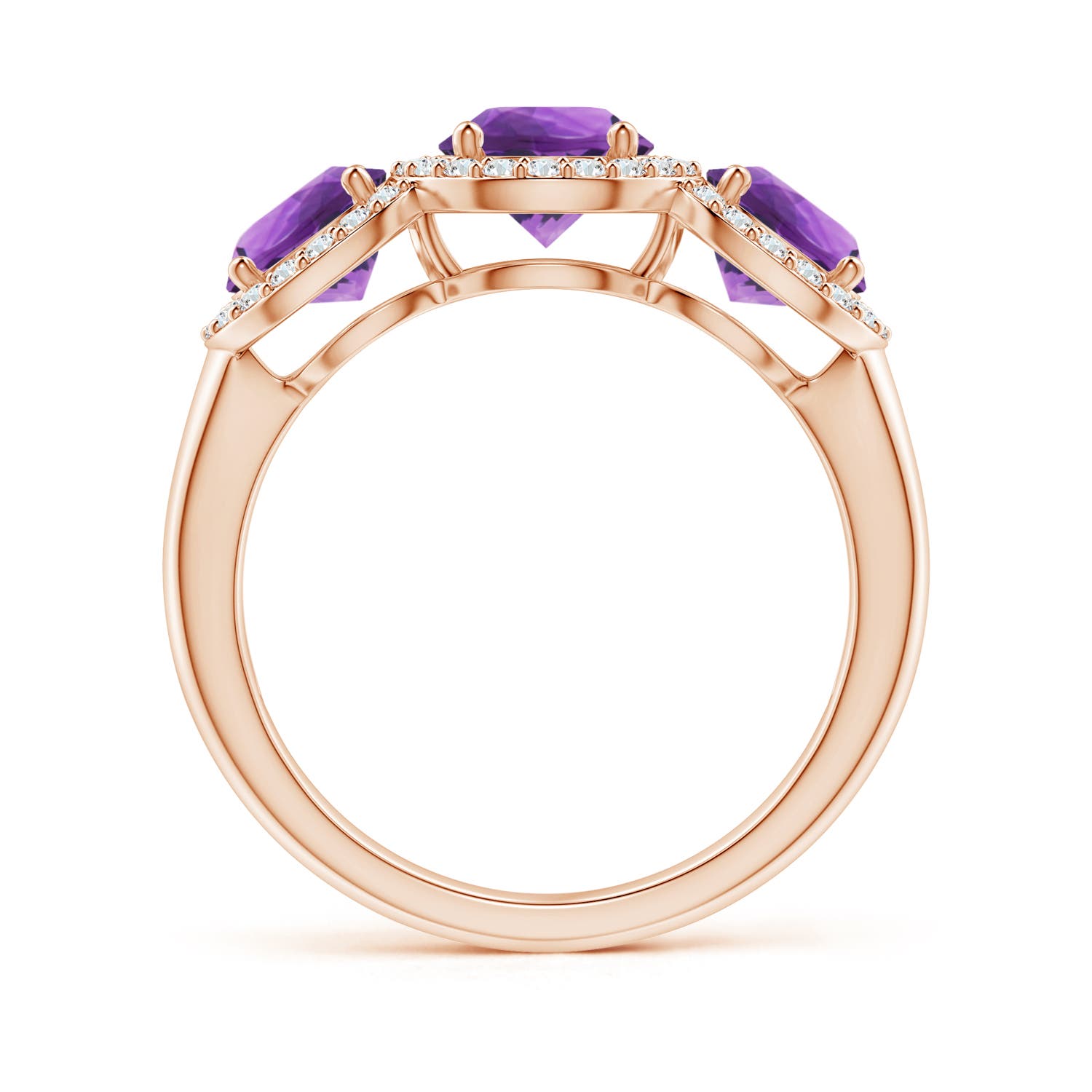 AAA - Amethyst / 2.08 CT / 14 KT Rose Gold