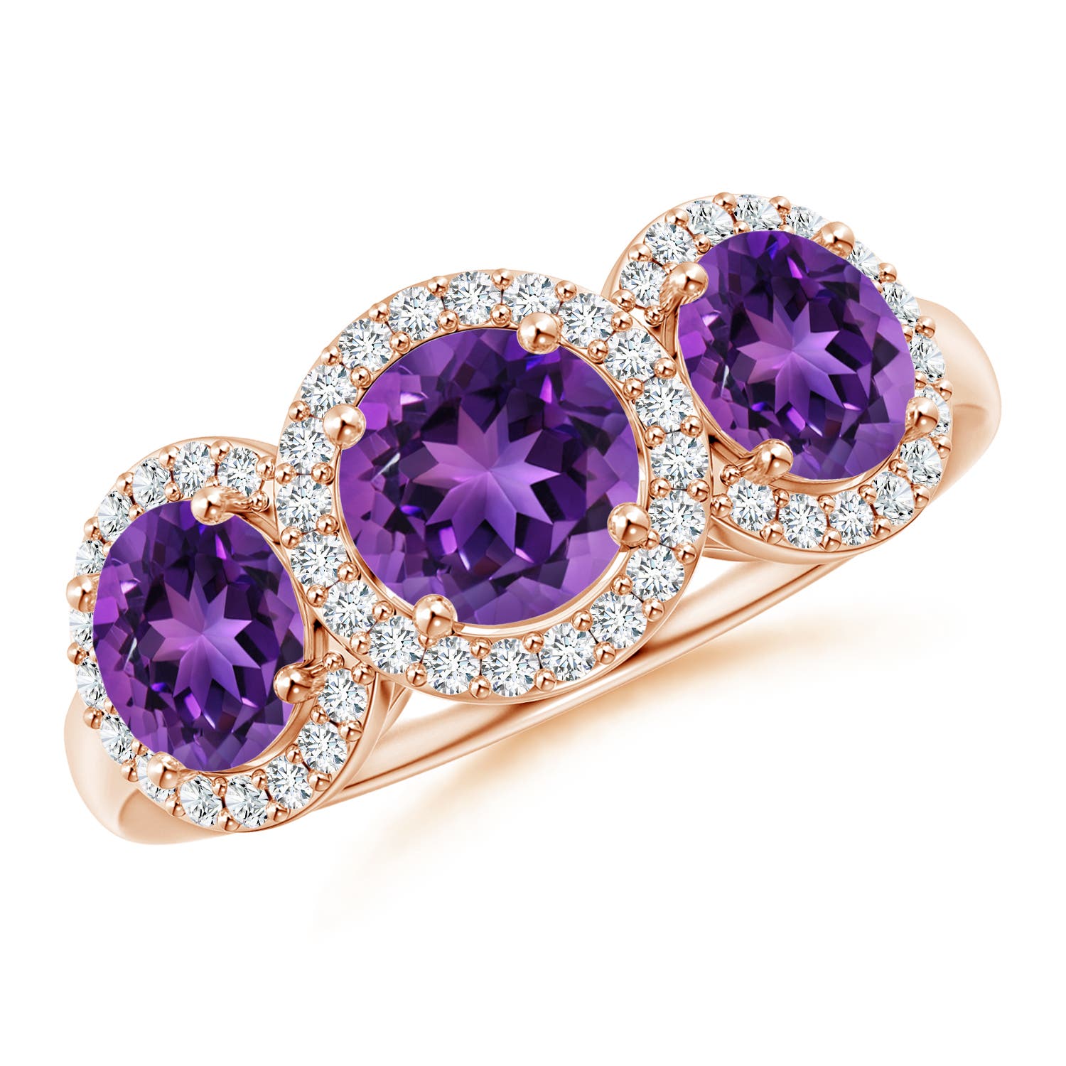 AAAA - Amethyst / 2.08 CT / 14 KT Rose Gold