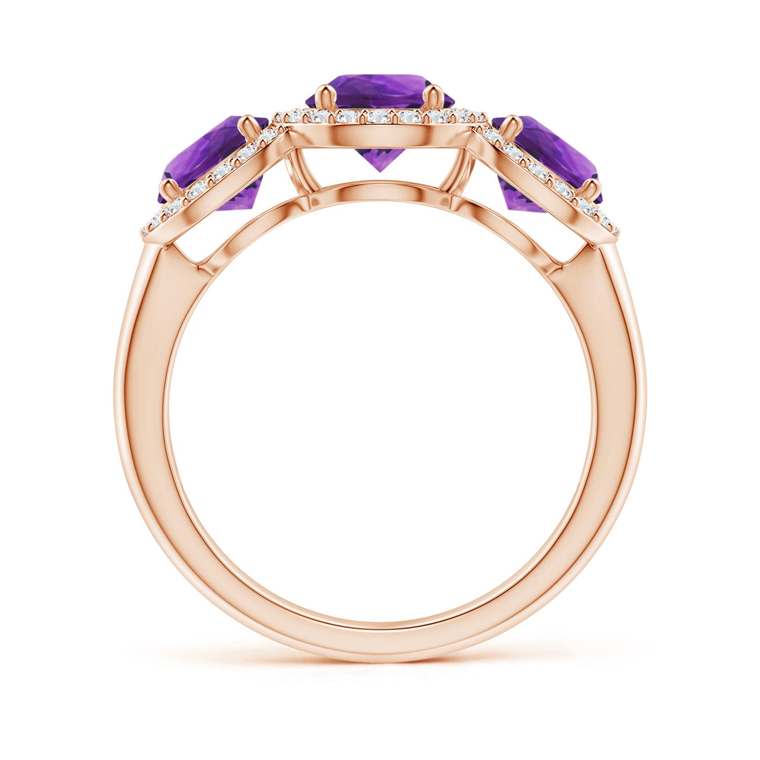 AAAA - Amethyst / 2.08 CT / 14 KT Rose Gold