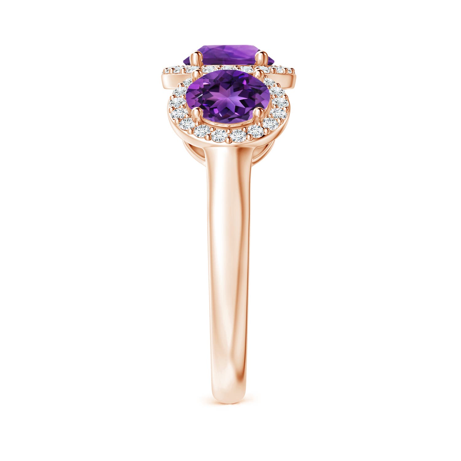 AAAA - Amethyst / 2.08 CT / 14 KT Rose Gold