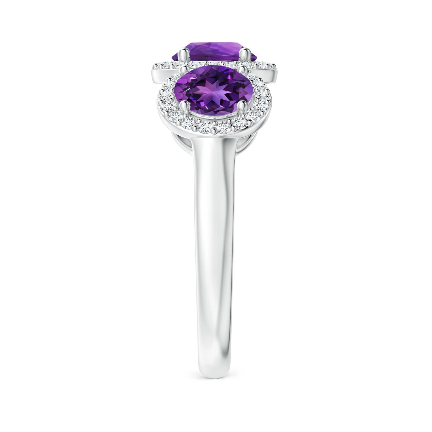 AAAA - Amethyst / 2.08 CT / 14 KT White Gold