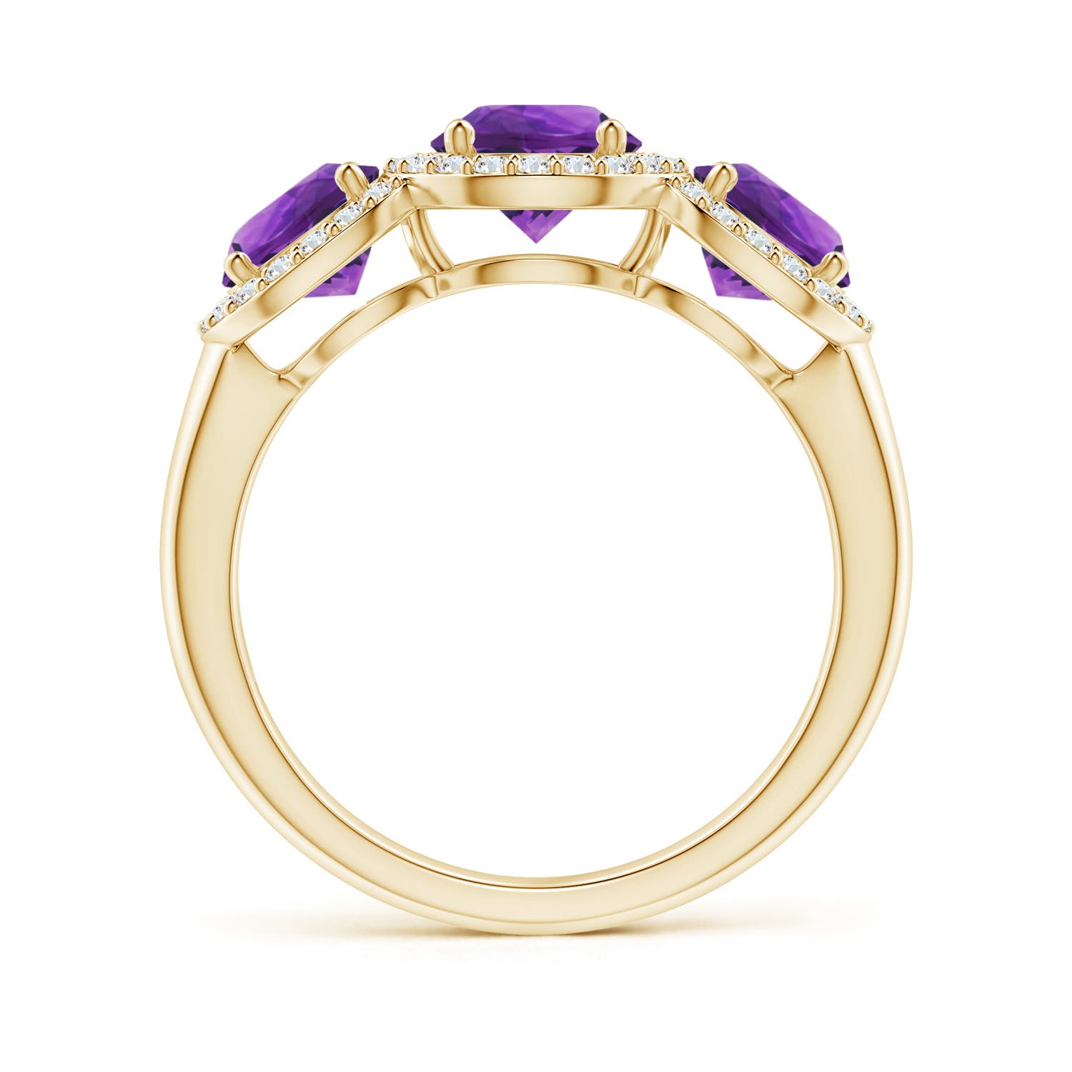 AAAA - Amethyst / 2.08 CT / 14 KT Yellow Gold