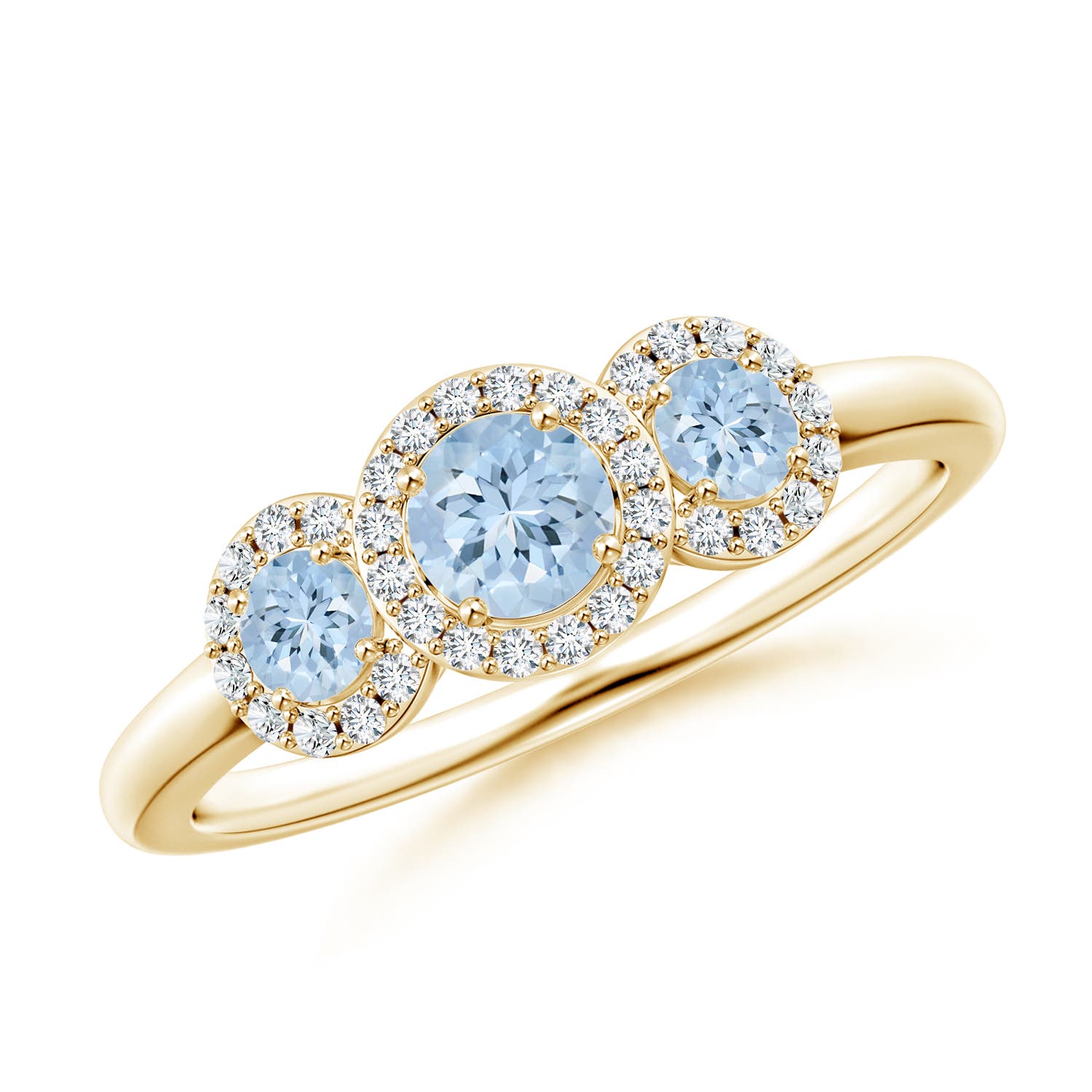 AA - Aquamarine / 0.67 CT / 14 KT Yellow Gold