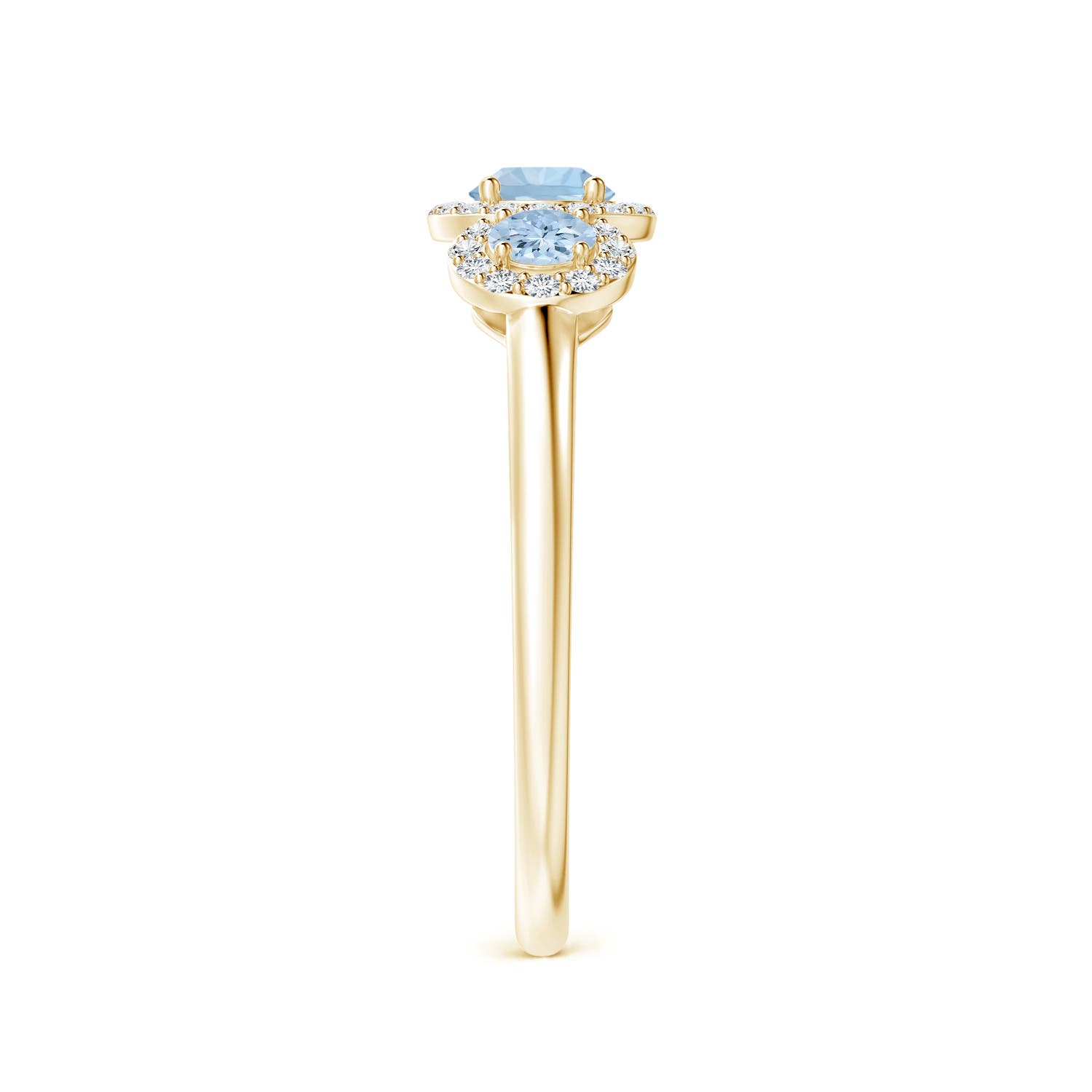 AA - Aquamarine / 0.67 CT / 14 KT Yellow Gold