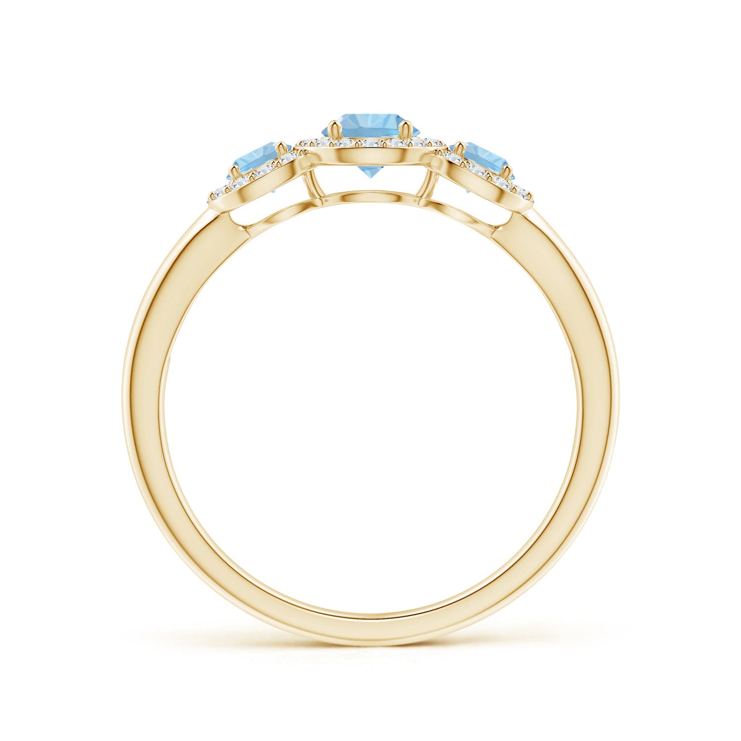 AAA - Aquamarine / 0.67 CT / 14 KT Yellow Gold