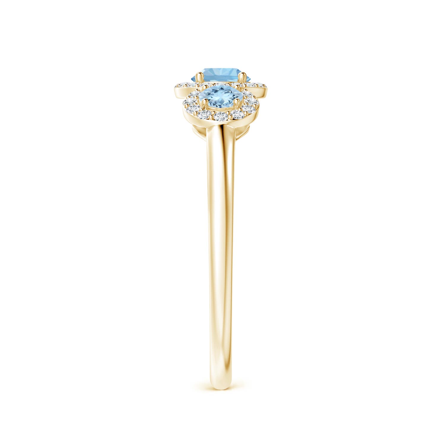 AAA - Aquamarine / 0.67 CT / 14 KT Yellow Gold