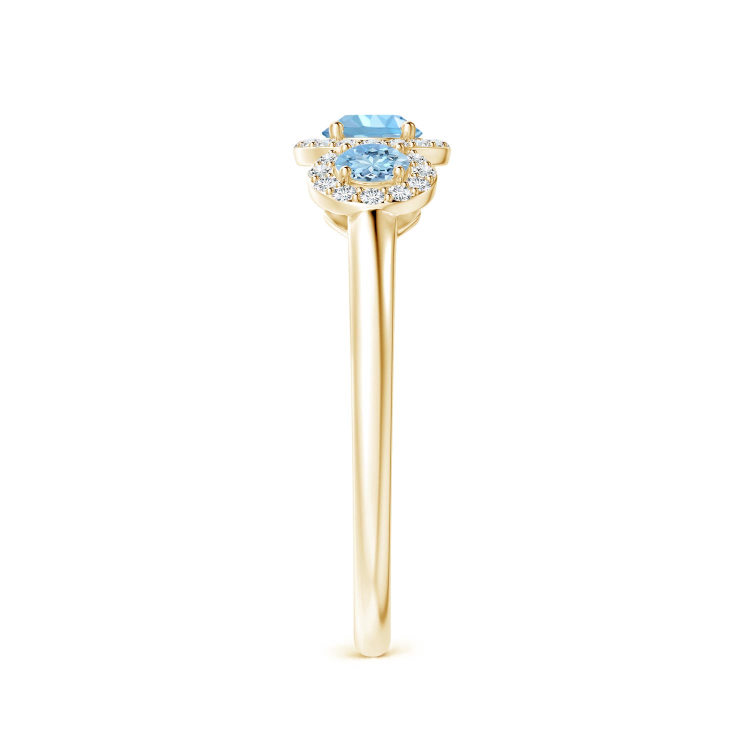 AAAA - Aquamarine / 0.67 CT / 14 KT Yellow Gold