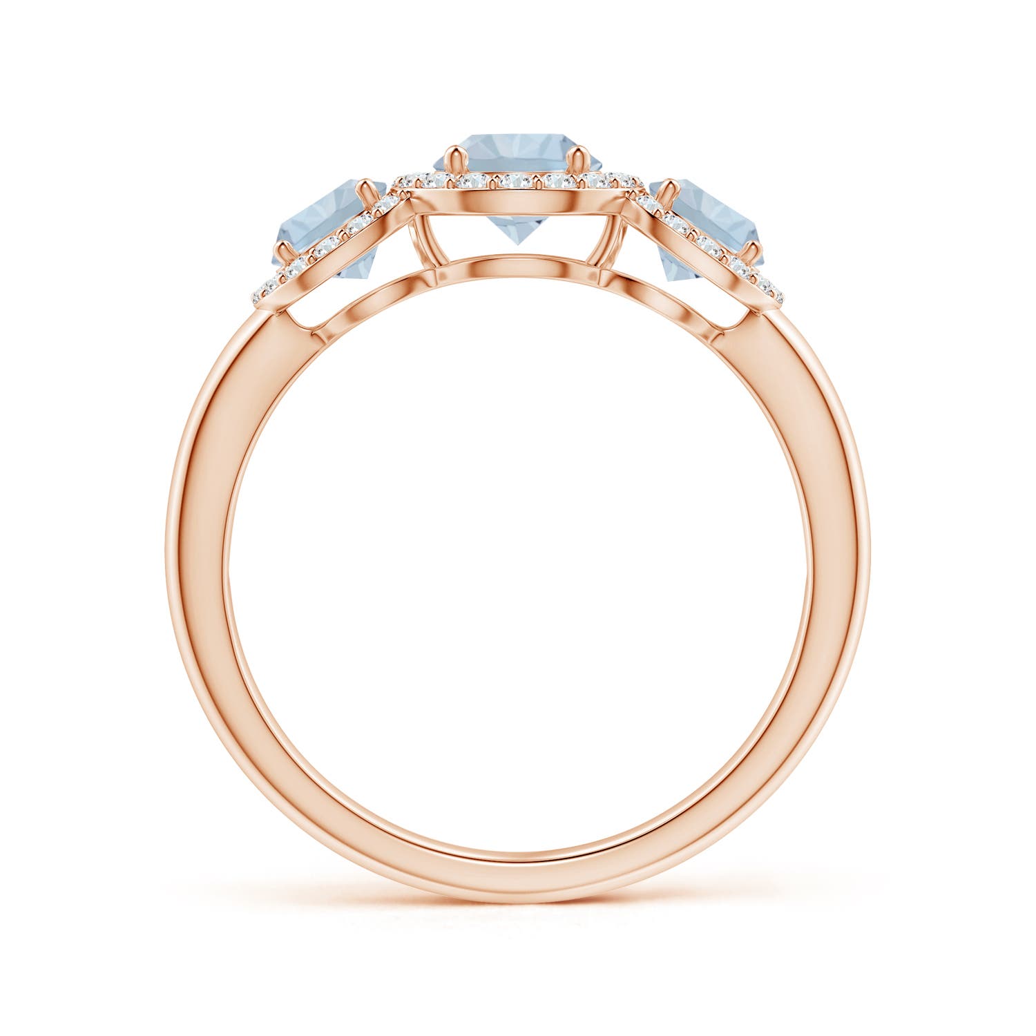 A - Aquamarine / 1.12 CT / 14 KT Rose Gold