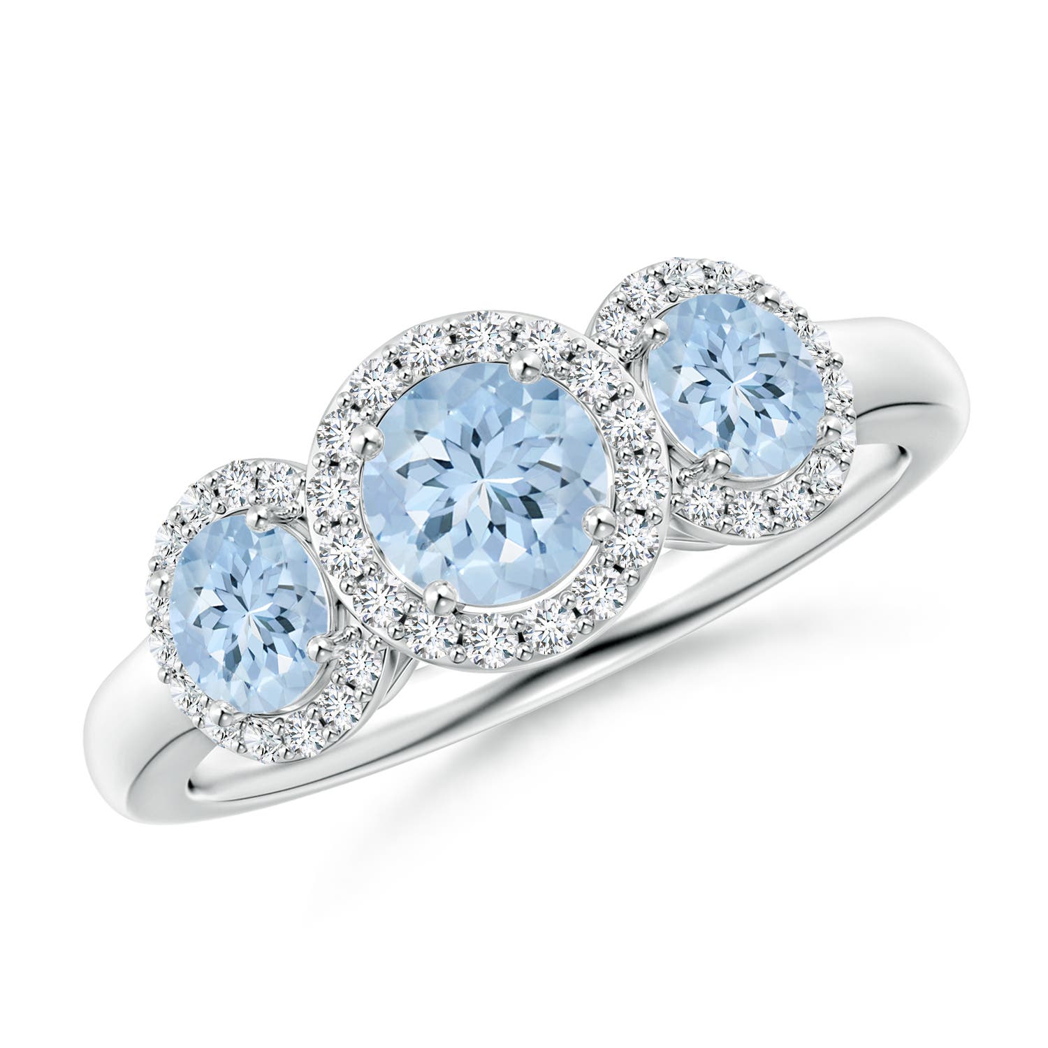 AA - Aquamarine / 1.12 CT / 14 KT White Gold