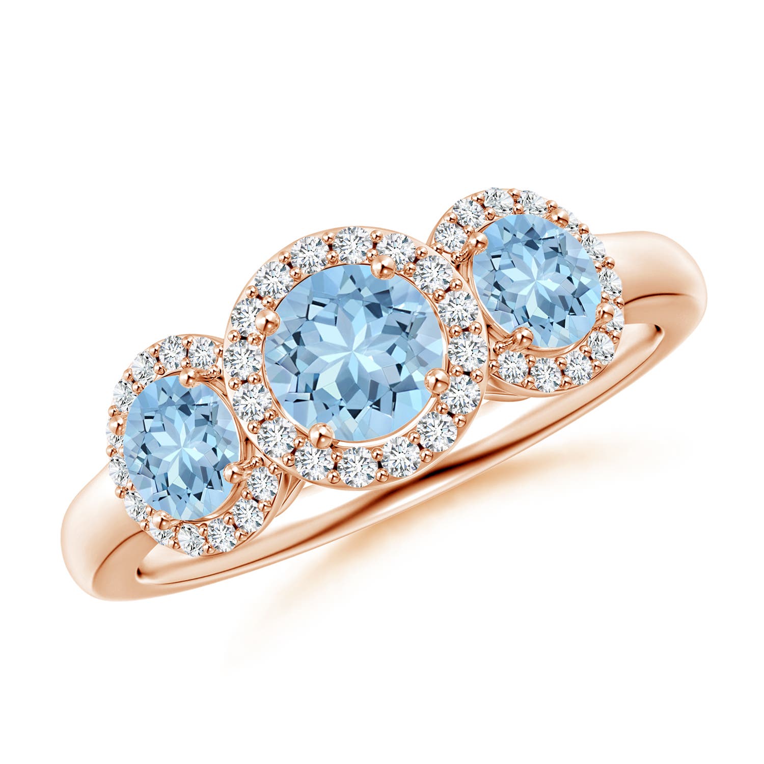 AAA - Aquamarine / 1.12 CT / 14 KT Rose Gold