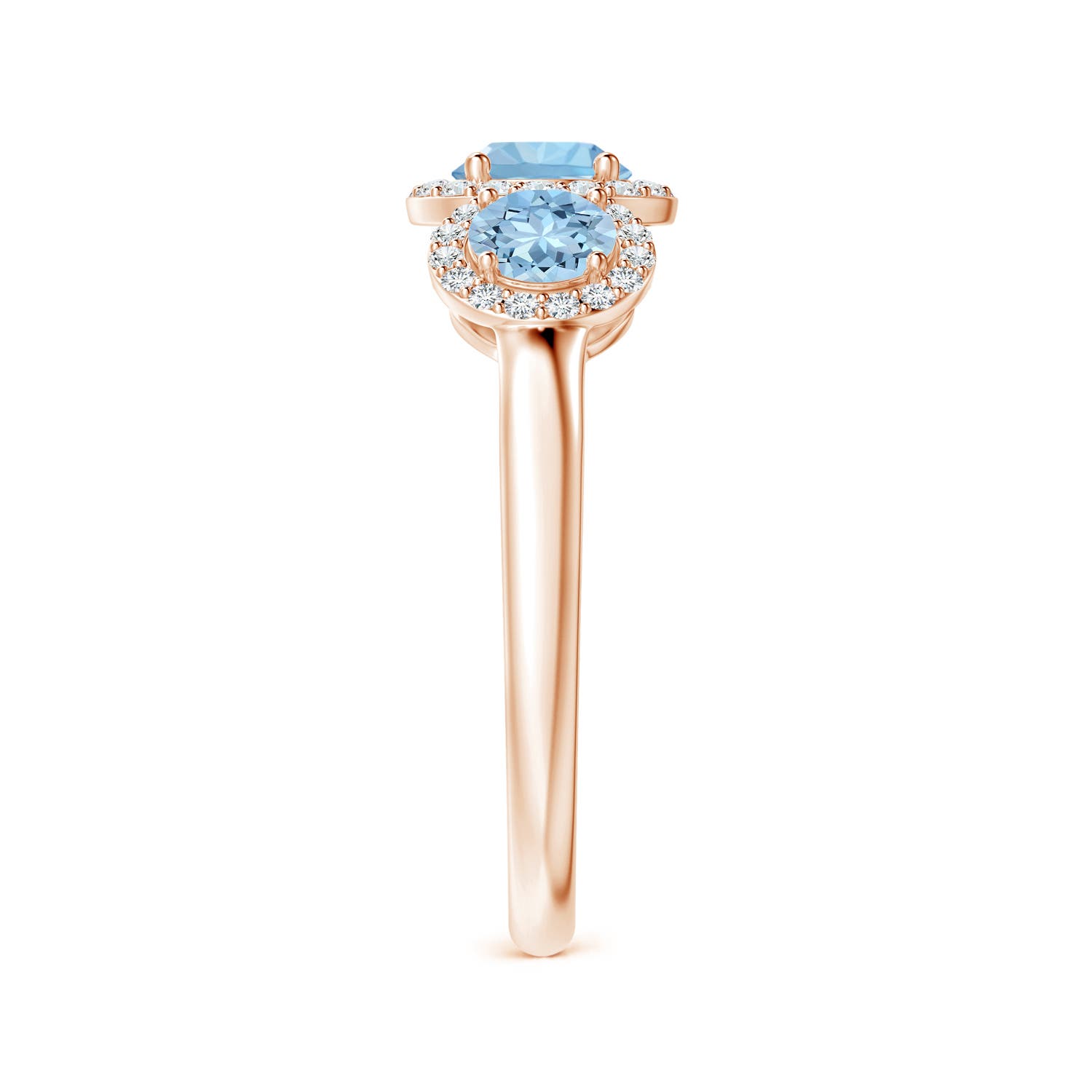 AAA - Aquamarine / 1.12 CT / 14 KT Rose Gold