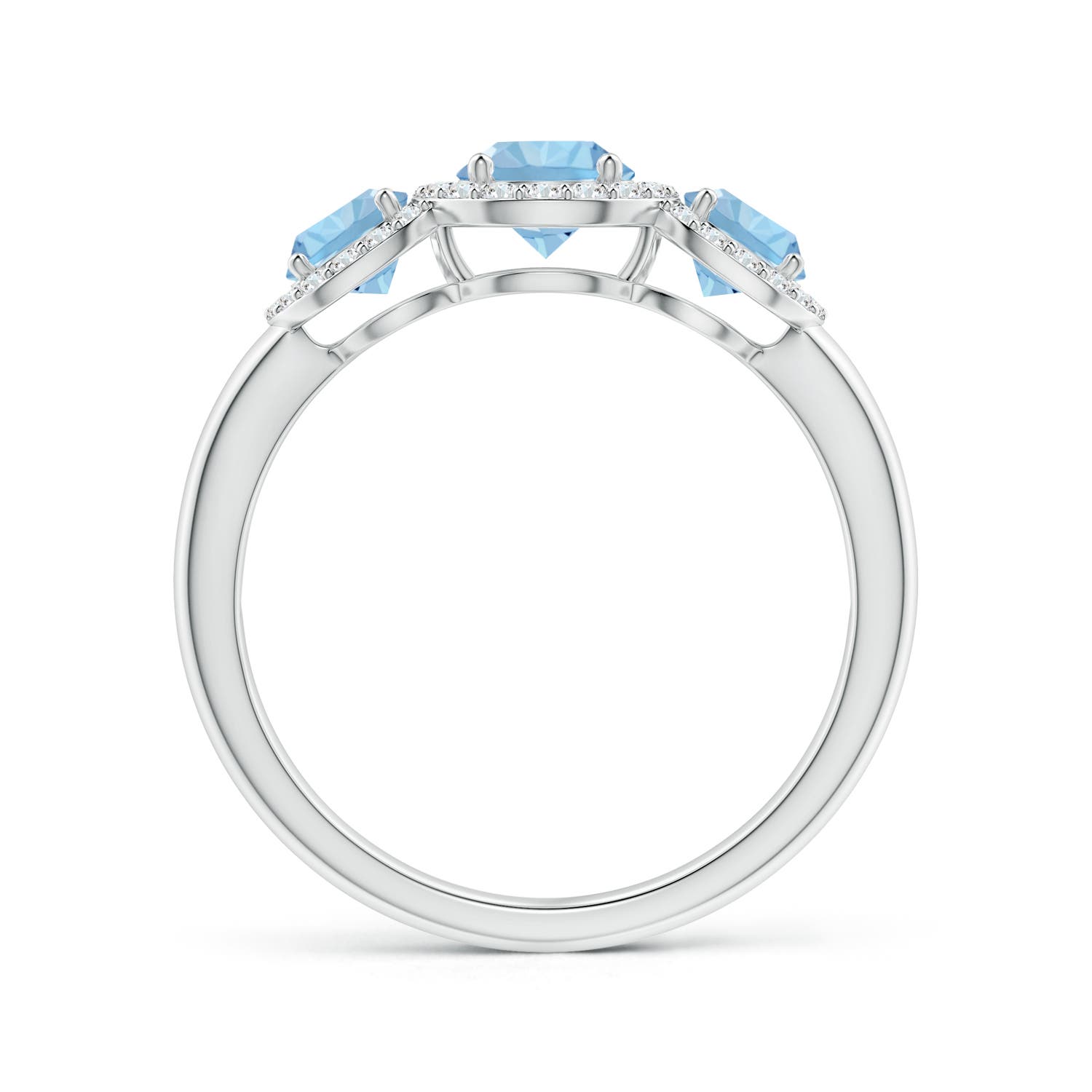 AAA - Aquamarine / 1.12 CT / 14 KT White Gold