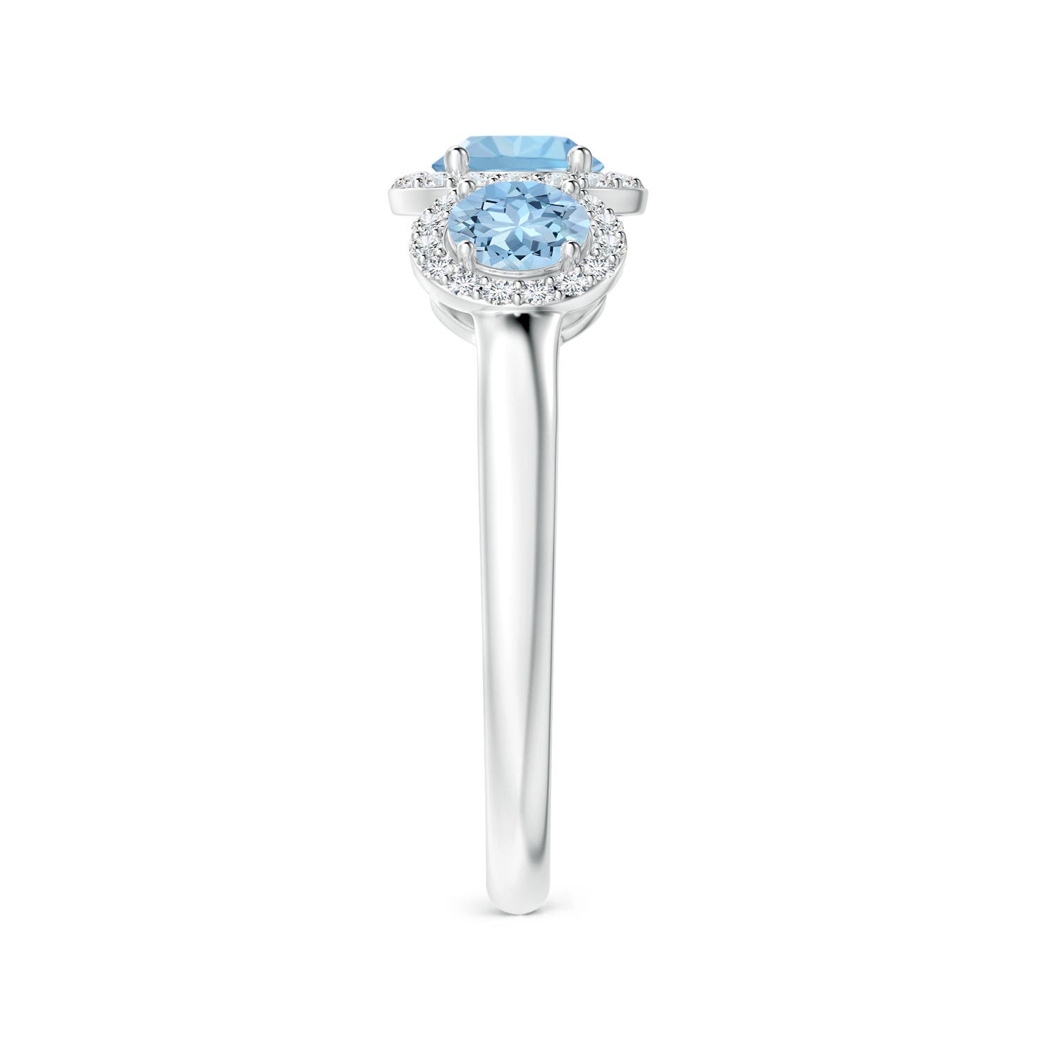 AAA - Aquamarine / 1.12 CT / 14 KT White Gold