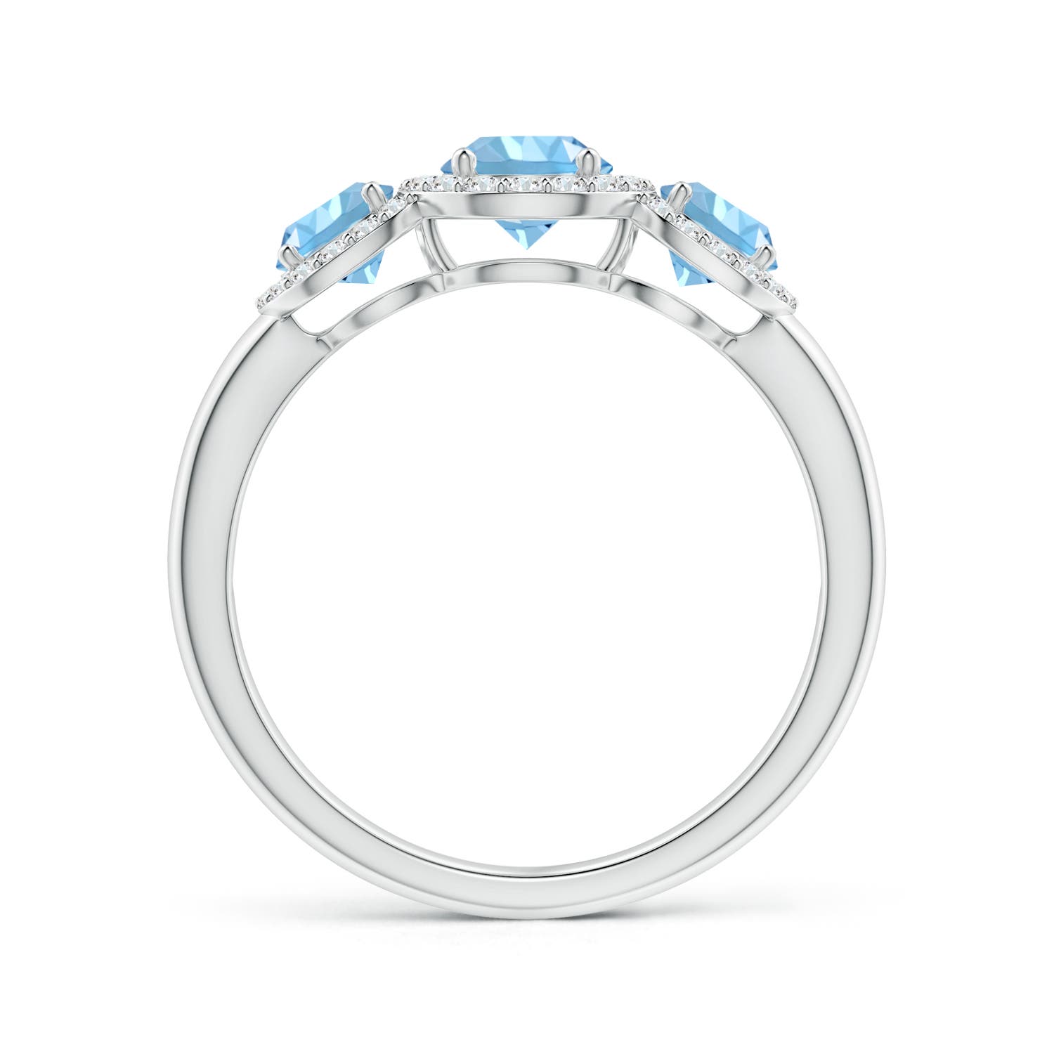 AAAA - Aquamarine / 1.12 CT / 14 KT White Gold