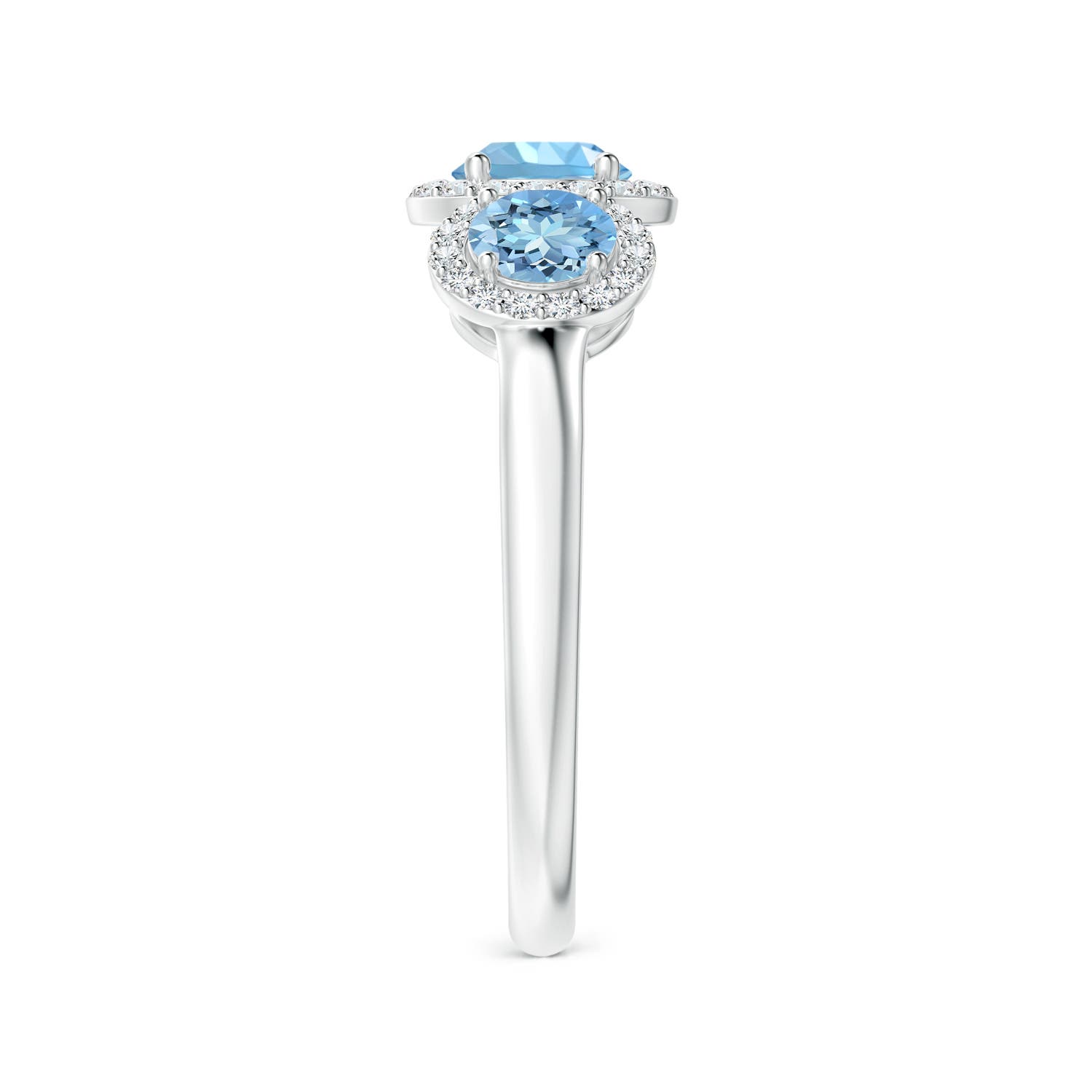 AAAA - Aquamarine / 1.12 CT / 14 KT White Gold