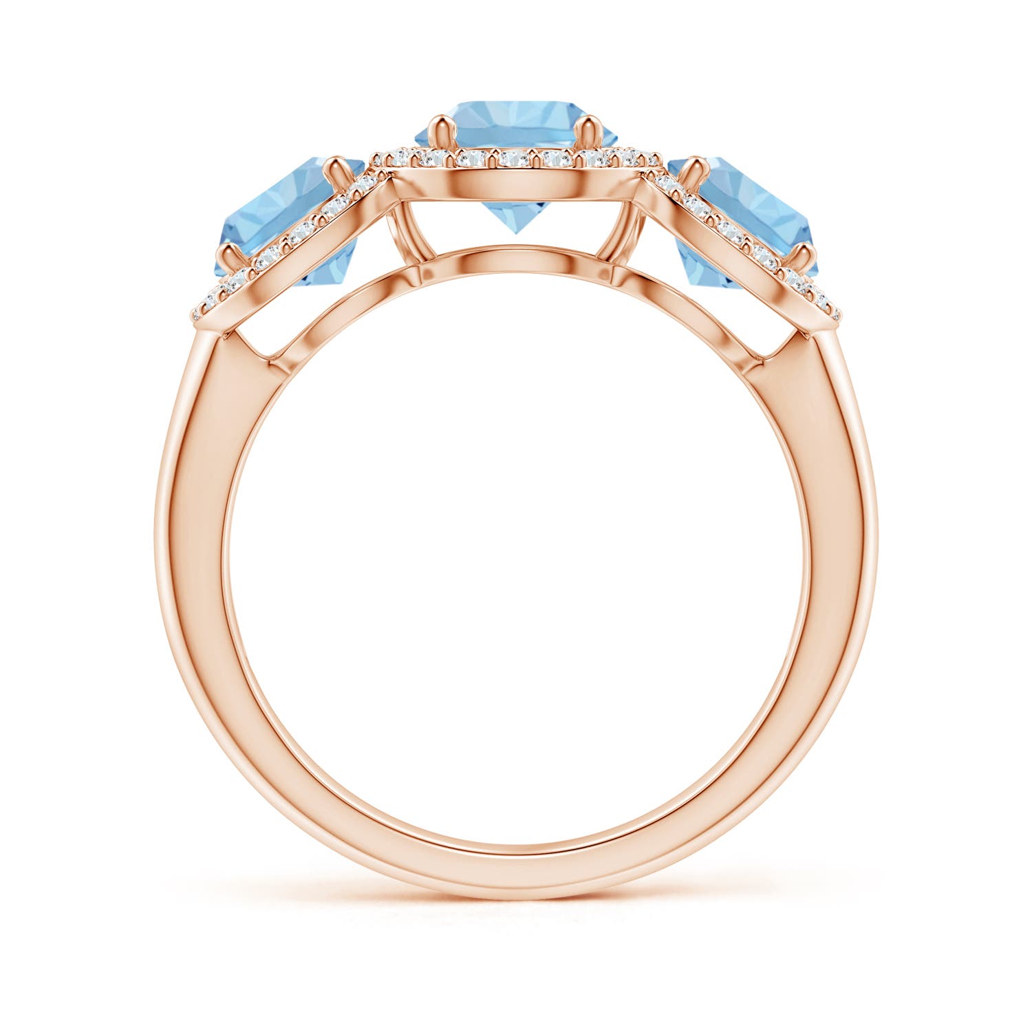 AAA - Aquamarine / 1.9 CT / 14 KT Rose Gold