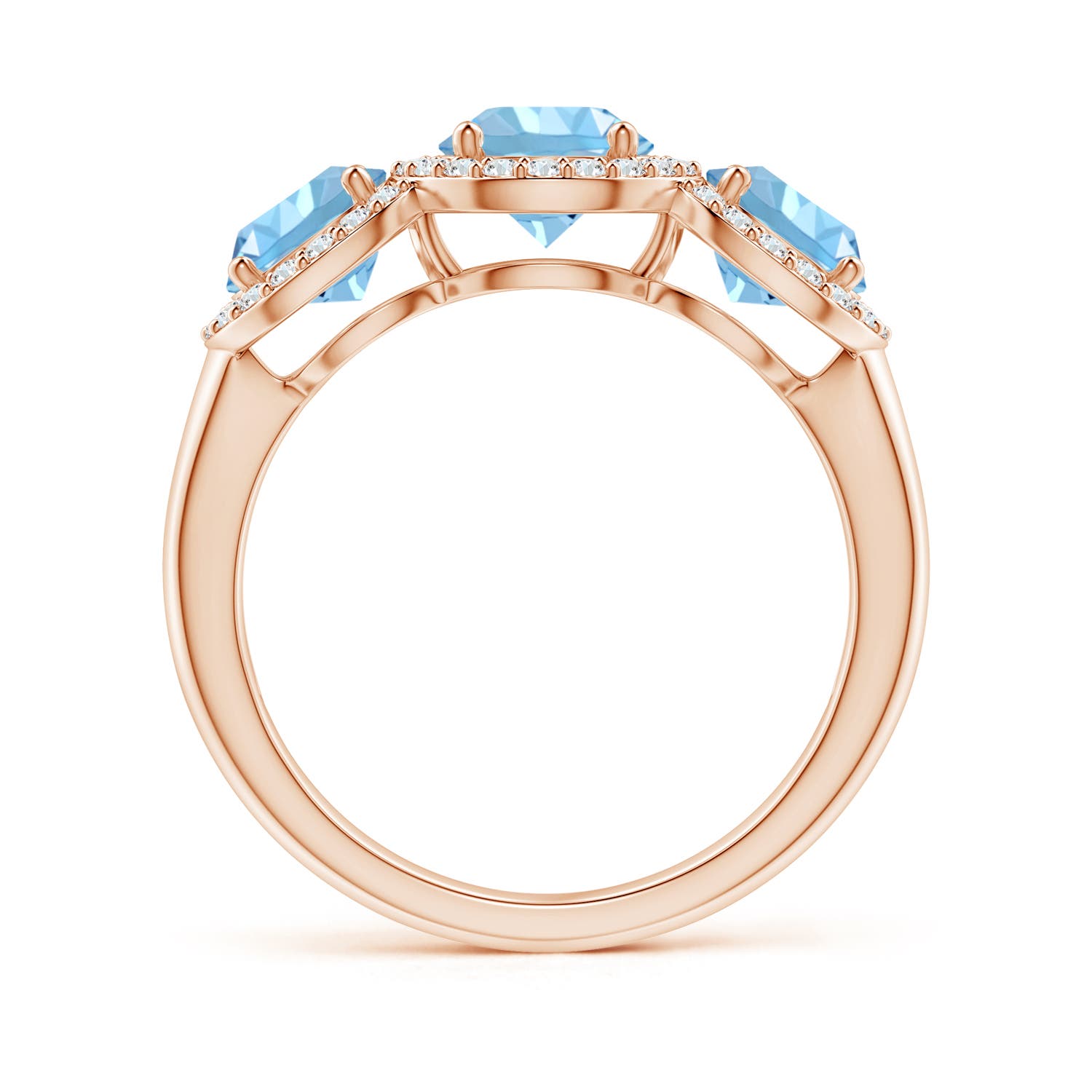 AAAA - Aquamarine / 1.9 CT / 14 KT Rose Gold