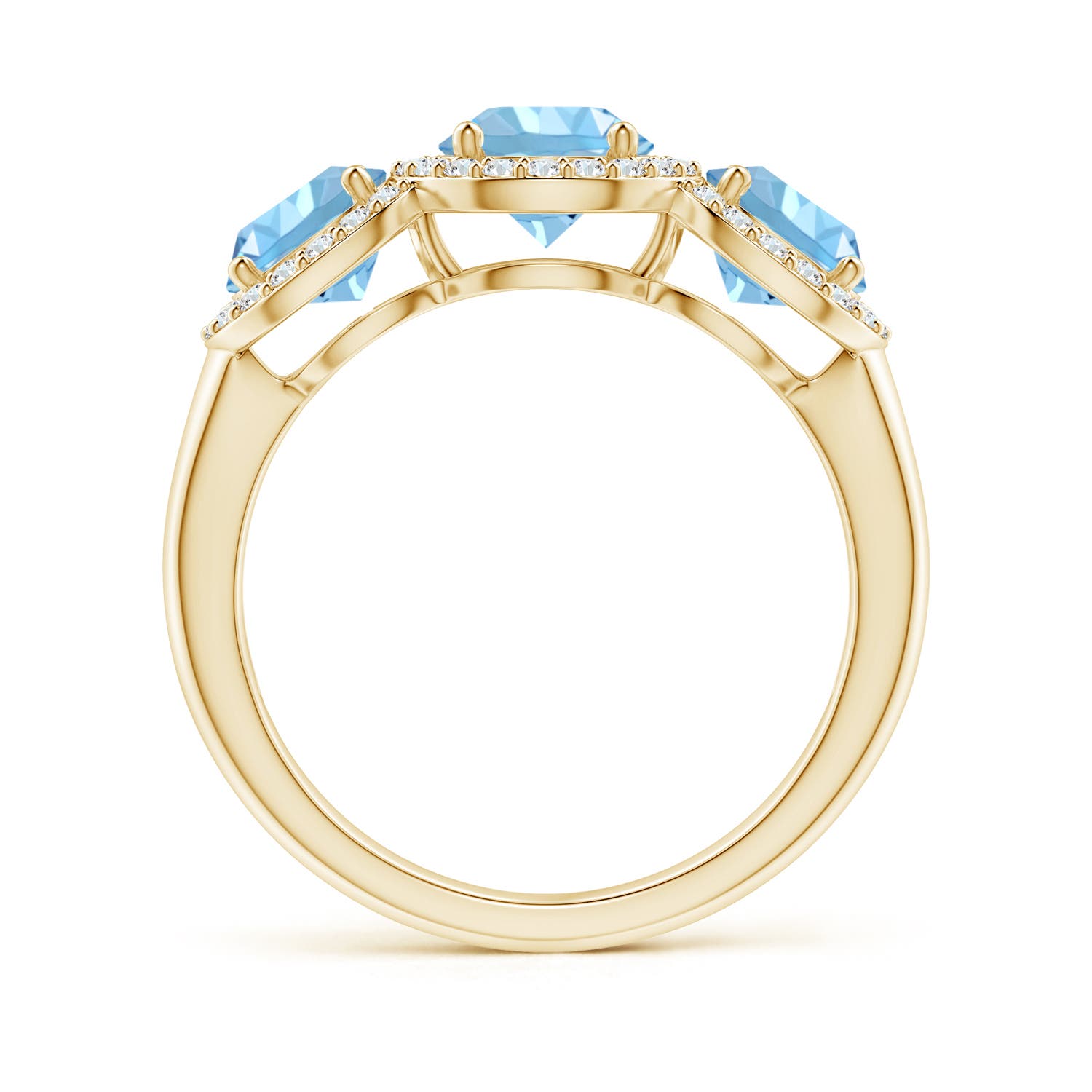 AAAA - Aquamarine / 1.9 CT / 14 KT Yellow Gold