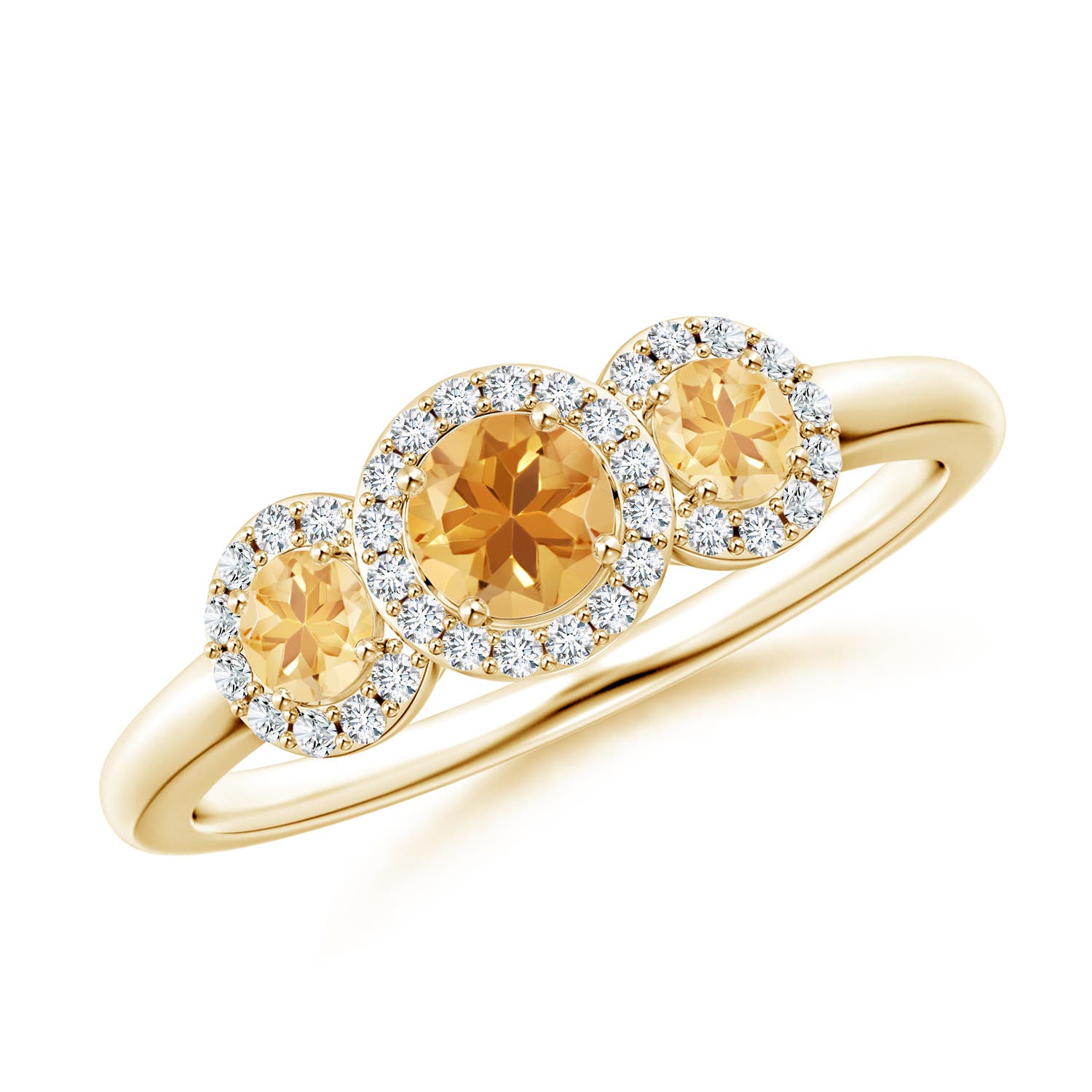 A - Citrine / 0.7 CT / 14 KT Yellow Gold