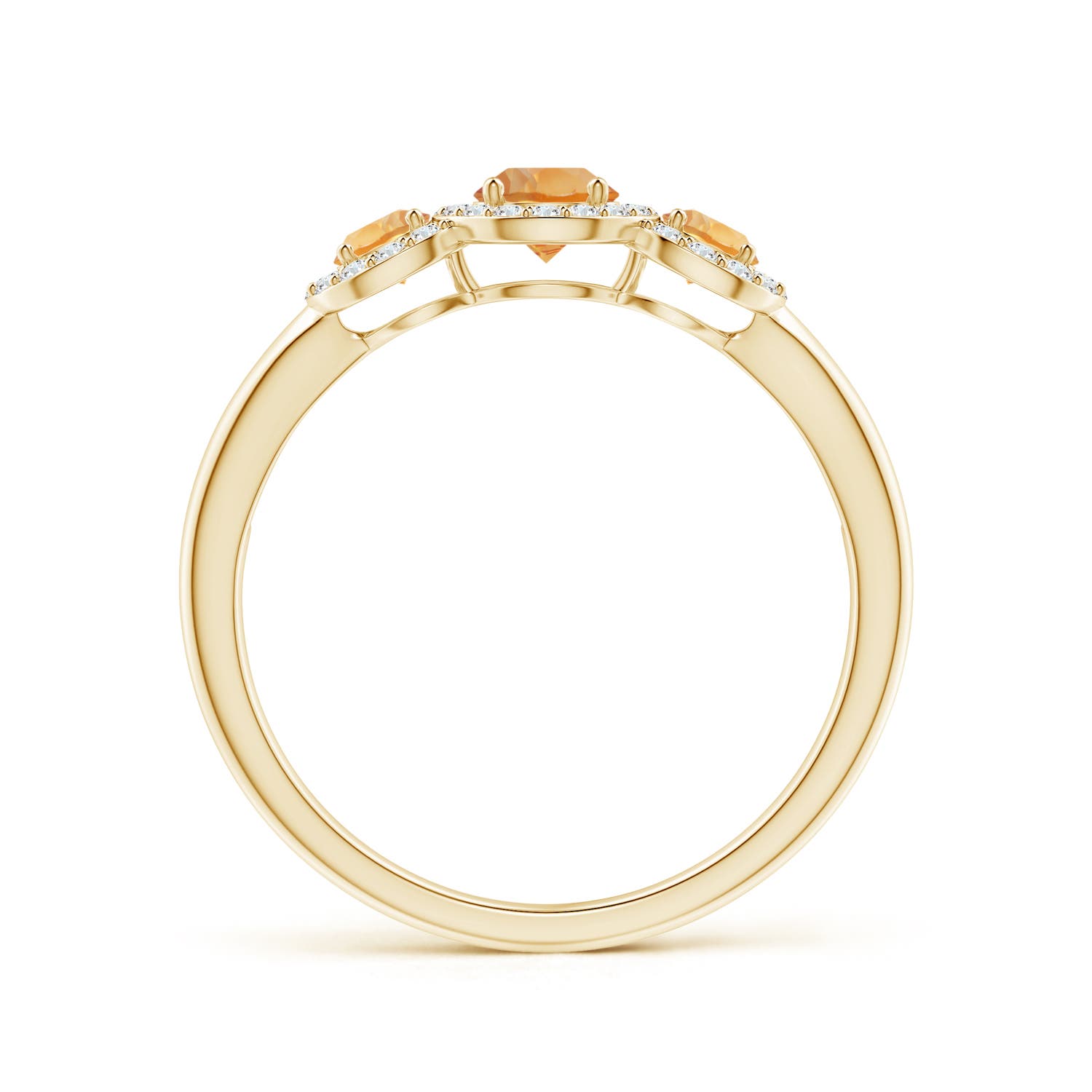 AA - Citrine / 0.7 CT / 14 KT Yellow Gold