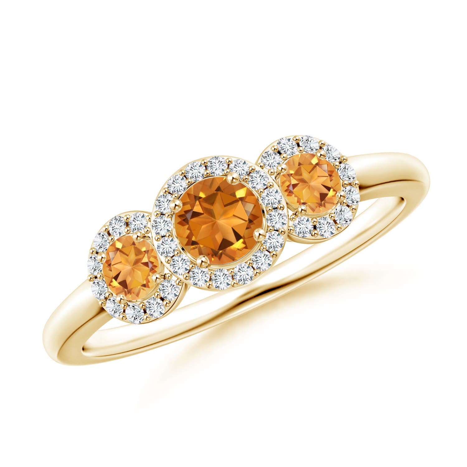 AAA - Citrine / 0.7 CT / 14 KT Yellow Gold