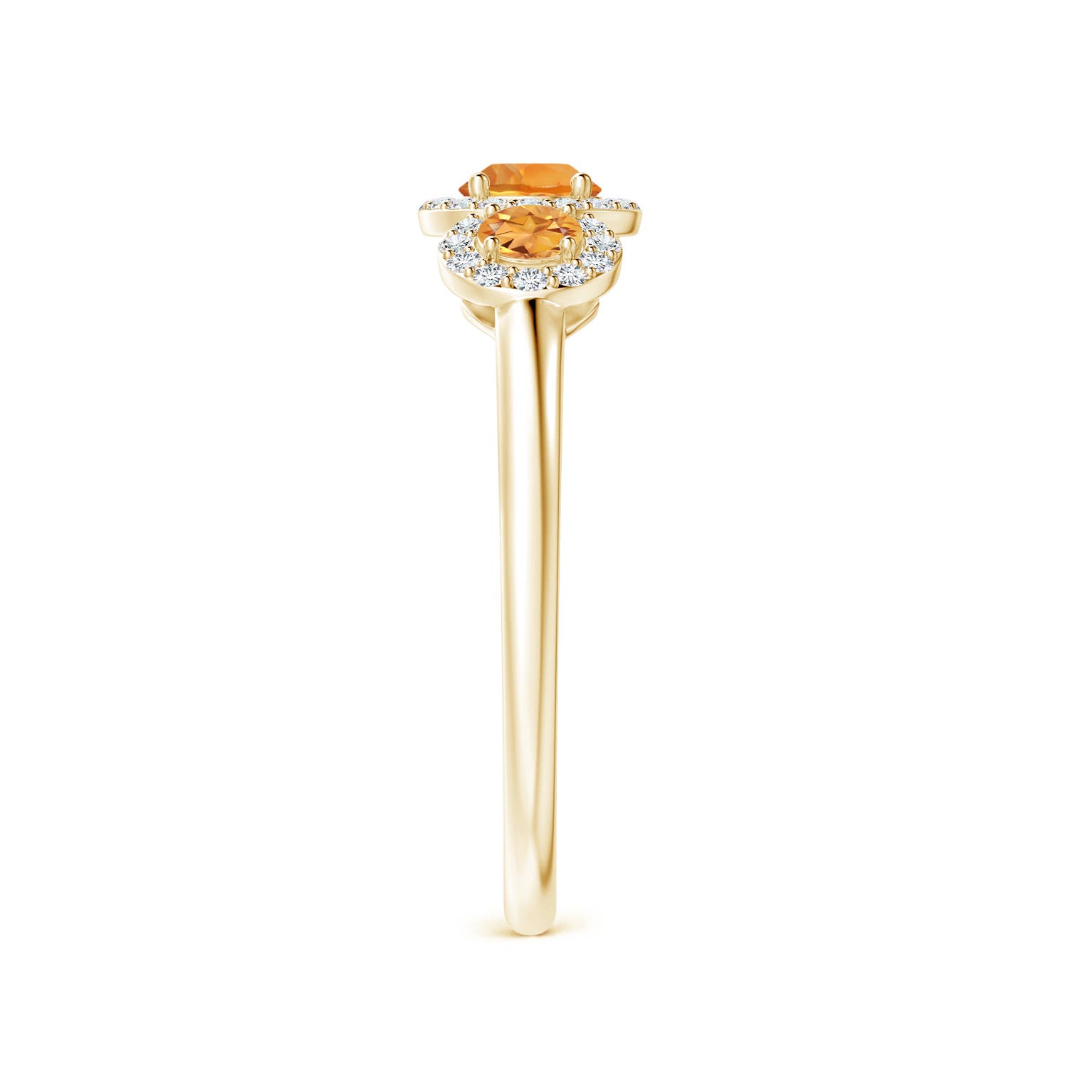 AAA - Citrine / 0.7 CT / 14 KT Yellow Gold