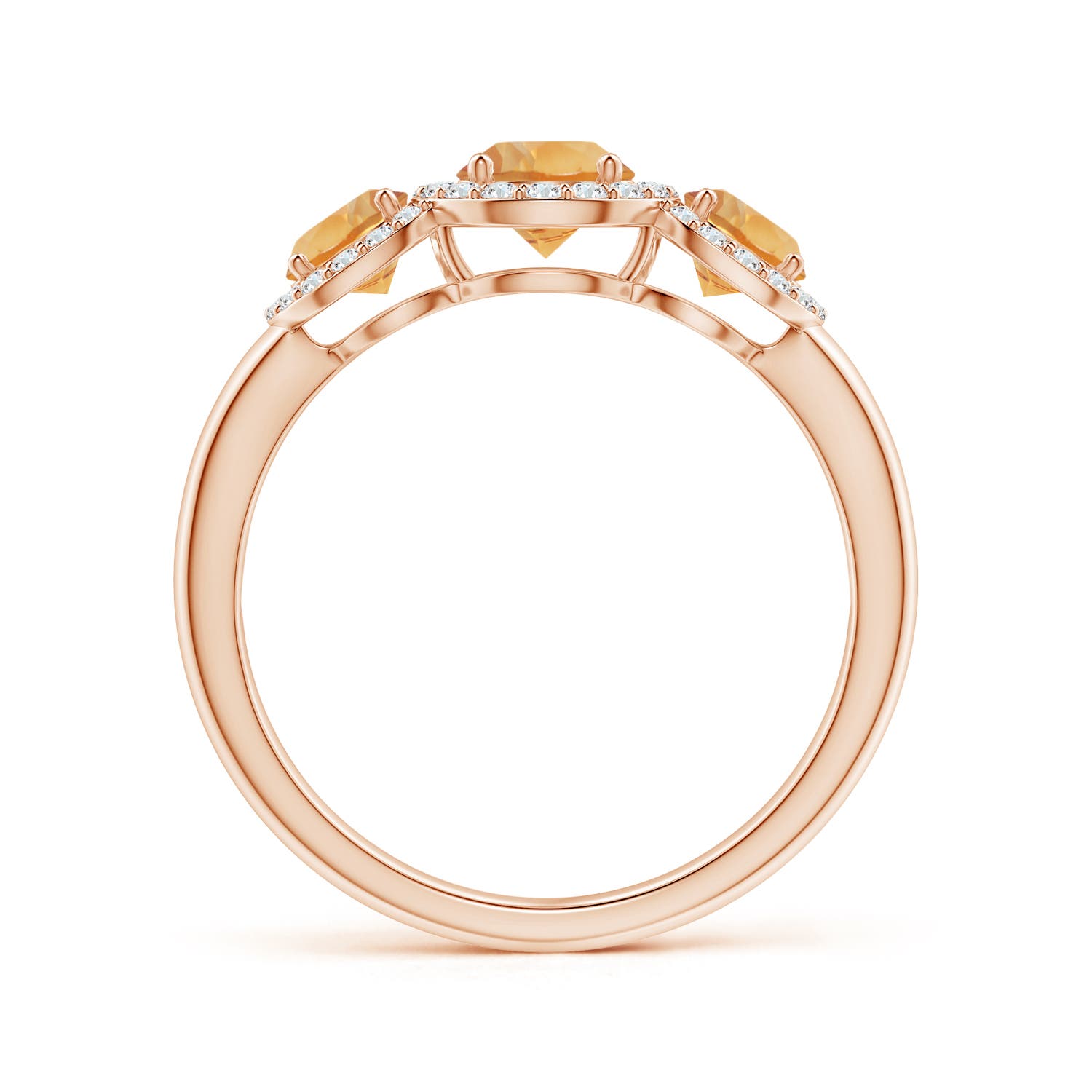 A - Citrine / 1.23 CT / 14 KT Rose Gold