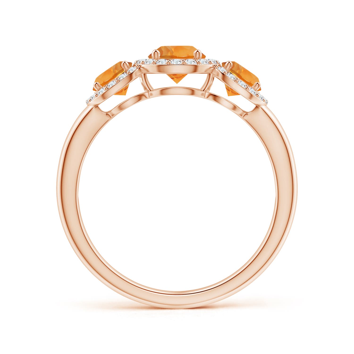 AAA - Citrine / 1.23 CT / 14 KT Rose Gold