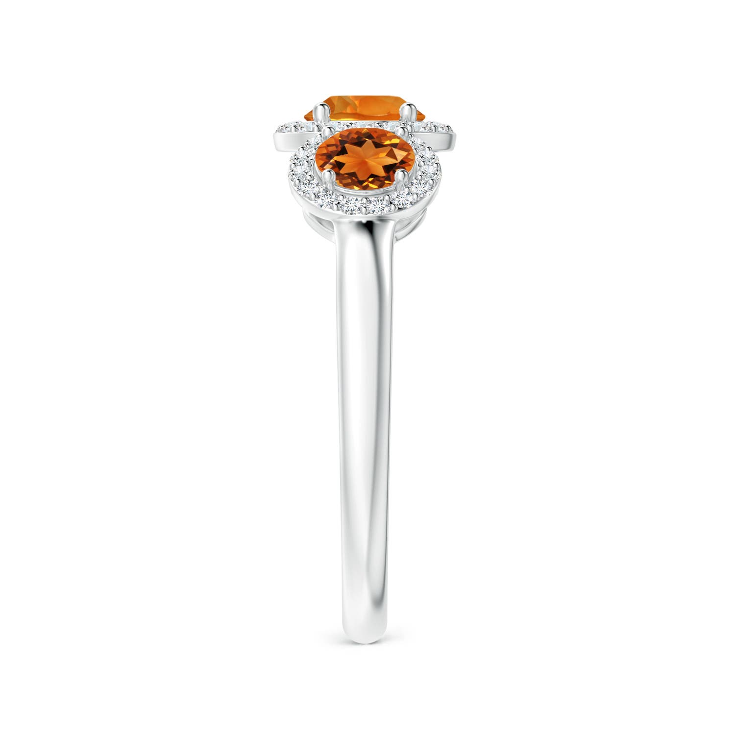 AAAA - Citrine / 1.23 CT / 14 KT White Gold