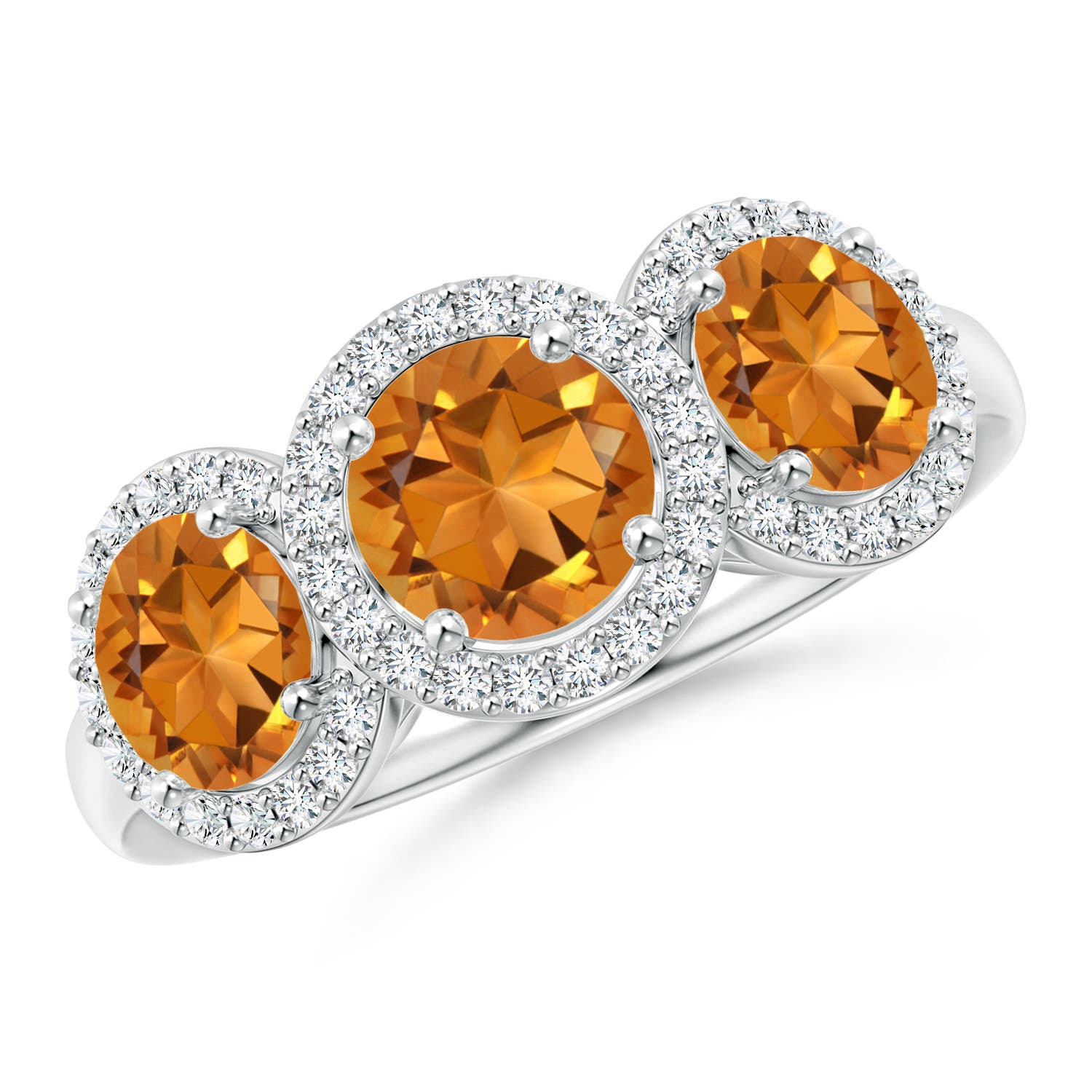 AAA - Citrine / 1.98 CT / 14 KT White Gold