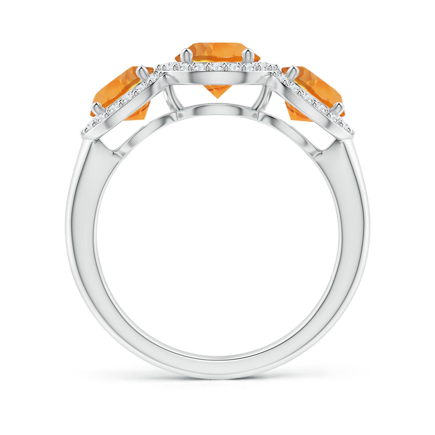 AAA - Citrine / 1.98 CT / 14 KT White Gold