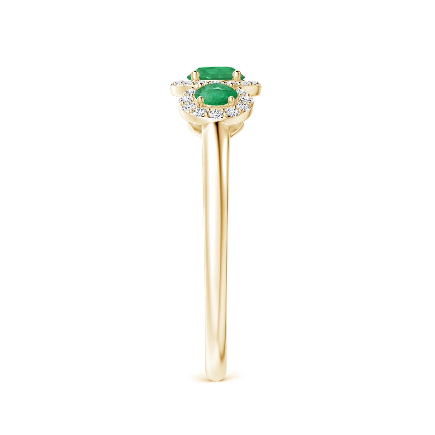 A - Emerald / 0.71 CT / 14 KT Yellow Gold