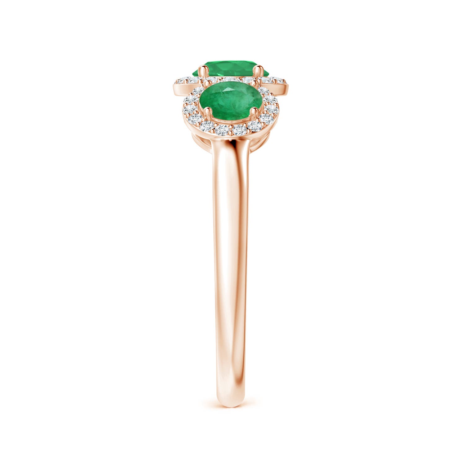 A - Emerald / 1.25 CT / 14 KT Rose Gold