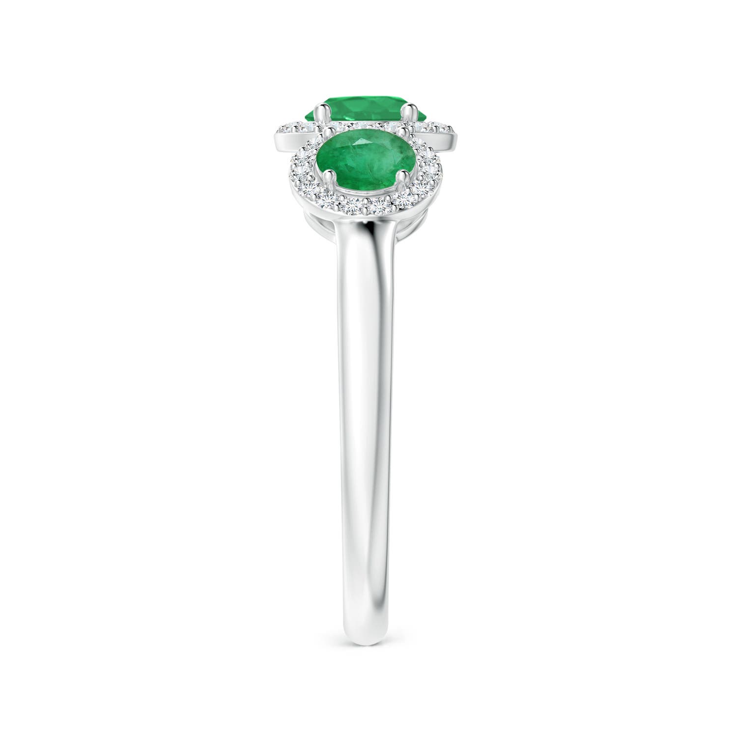 A - Emerald / 1.25 CT / 14 KT White Gold