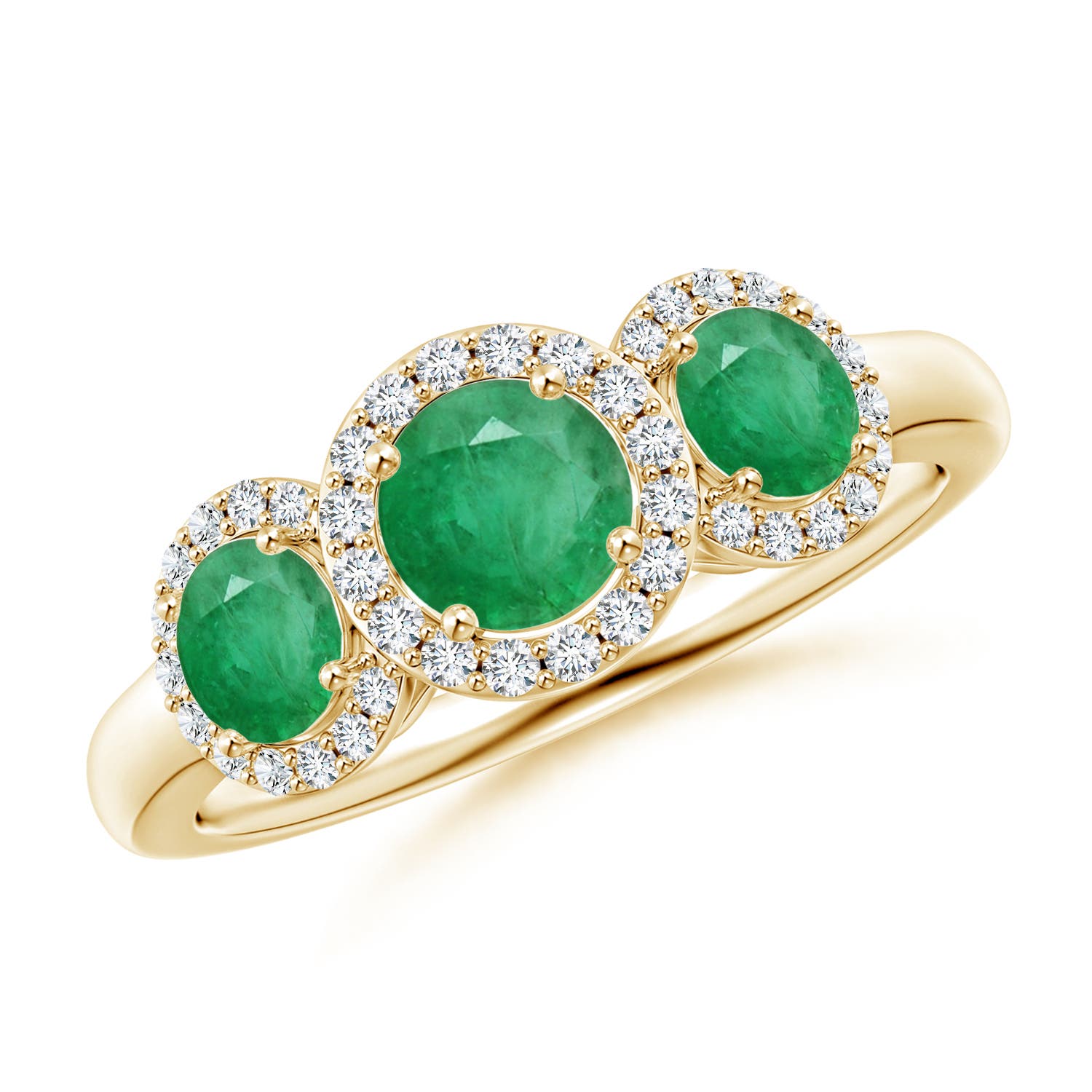 A - Emerald / 1.25 CT / 14 KT Yellow Gold