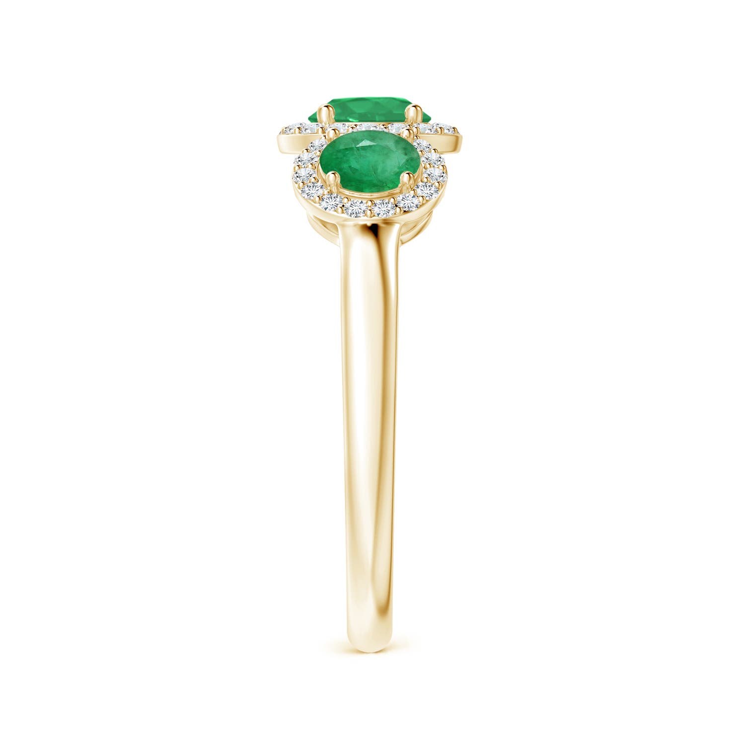 A - Emerald / 1.25 CT / 14 KT Yellow Gold